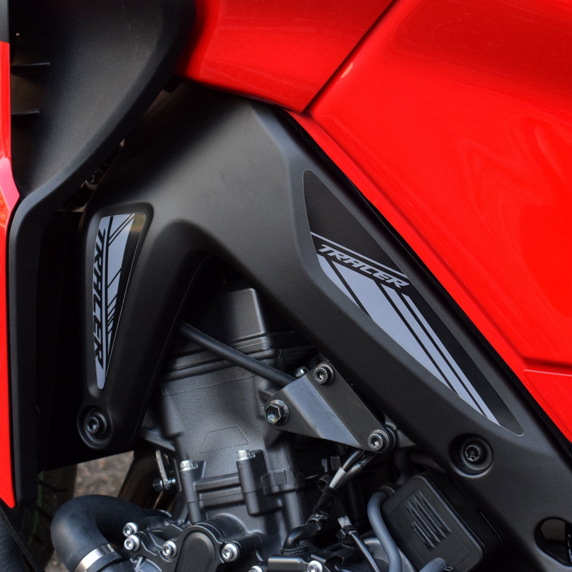 Pyramid Decals (Set of 6) | Black & Grey | Yamaha Tracer 9 GT/GT+ 2021>Current - Shop name