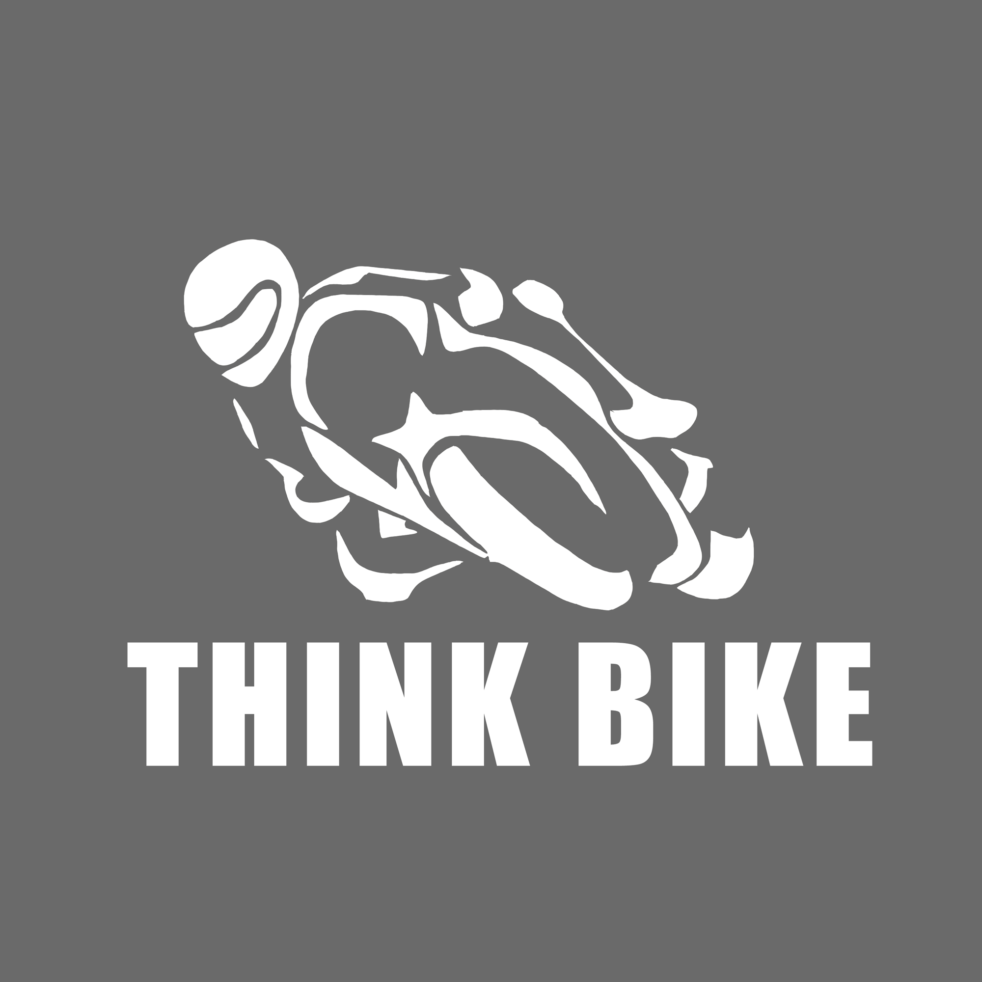 Pyramid Decals | Think Bike #2 | White - Shop name