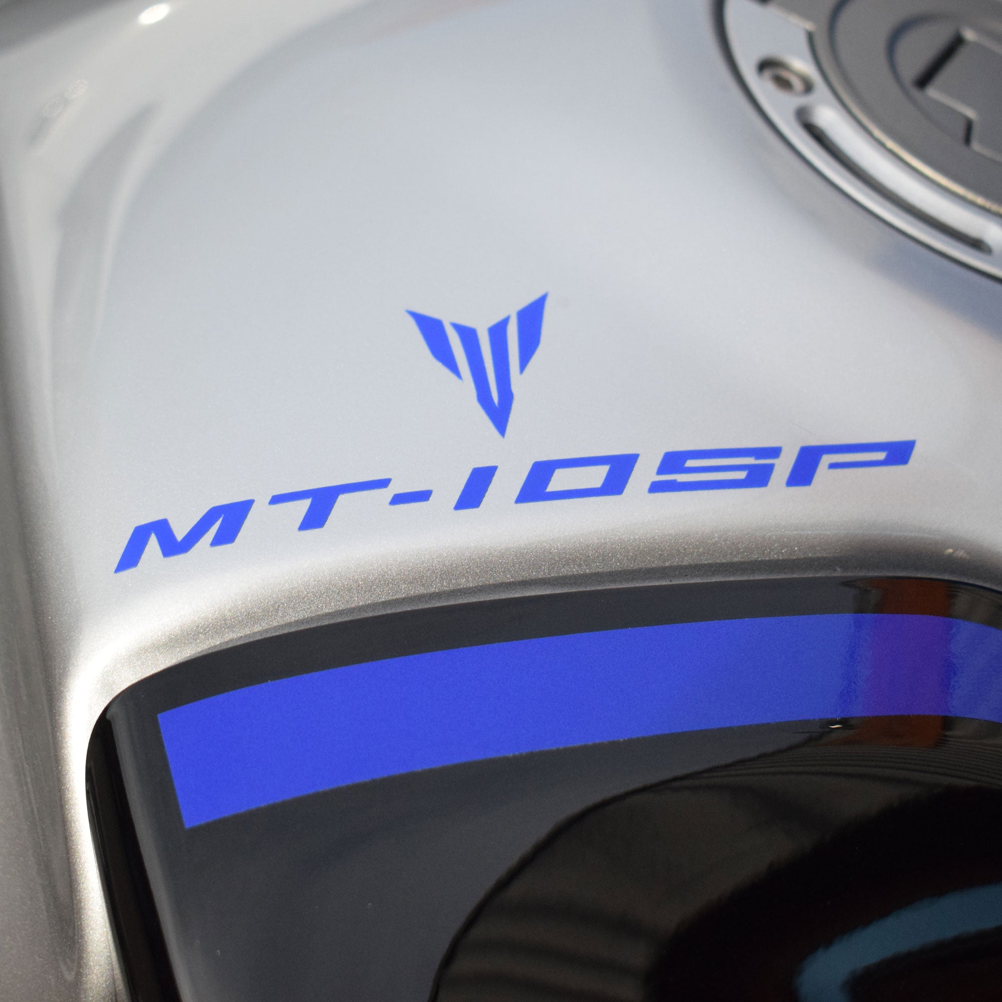 Pyramid Decals | Yamaha MT-09 Blue | Set Of 2 - Shop name