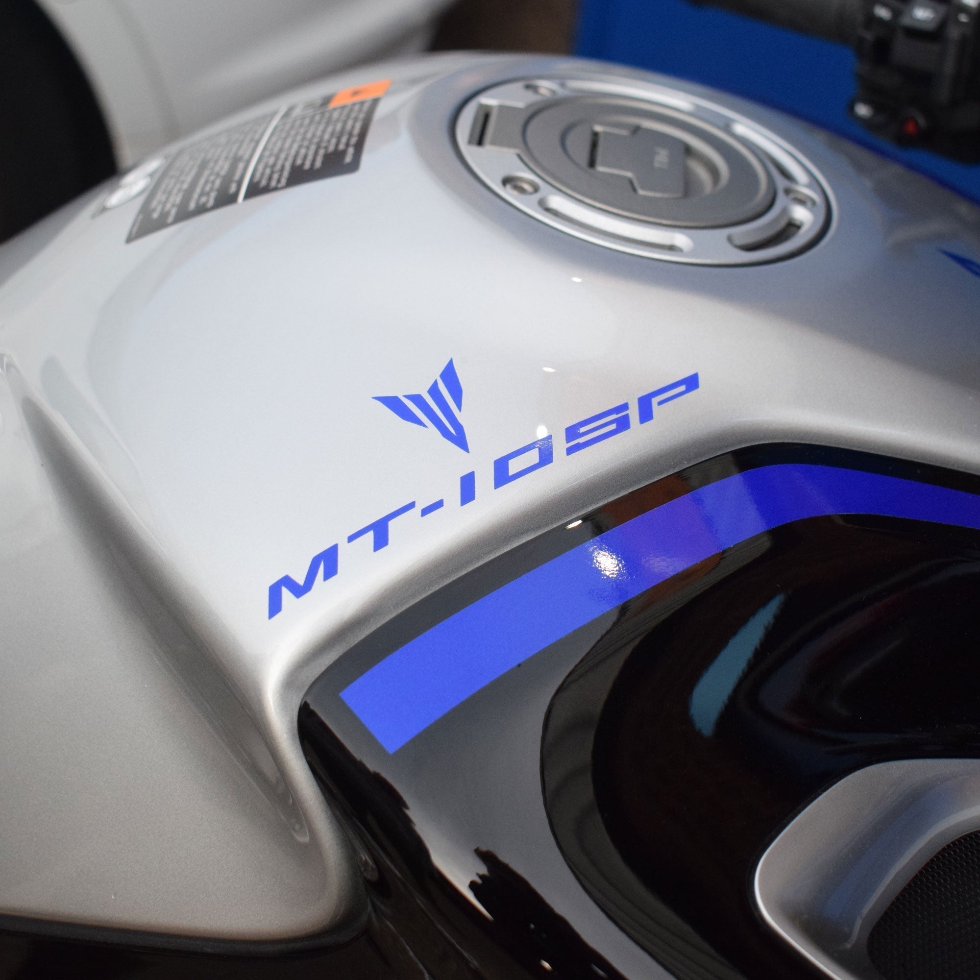 Pyramid Decals | Yamaha MT-09 Blue | Set Of 2 - Shop name