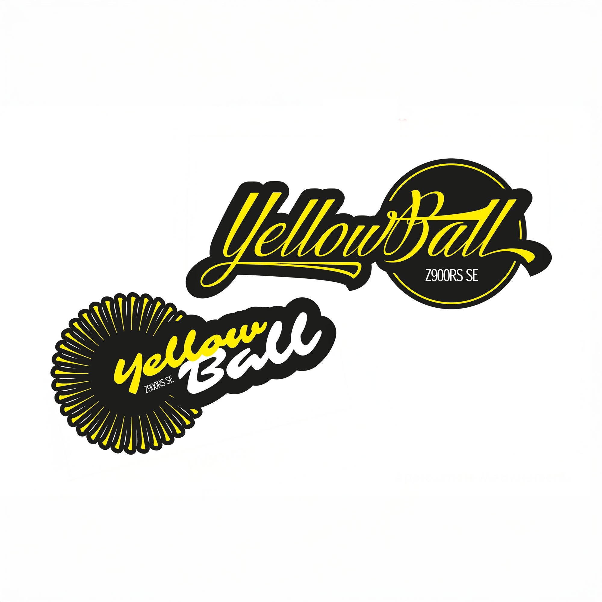Pyramid Decals | Yellow Ball | Kawasaki Z900 RS 2022>Current - Shop name
