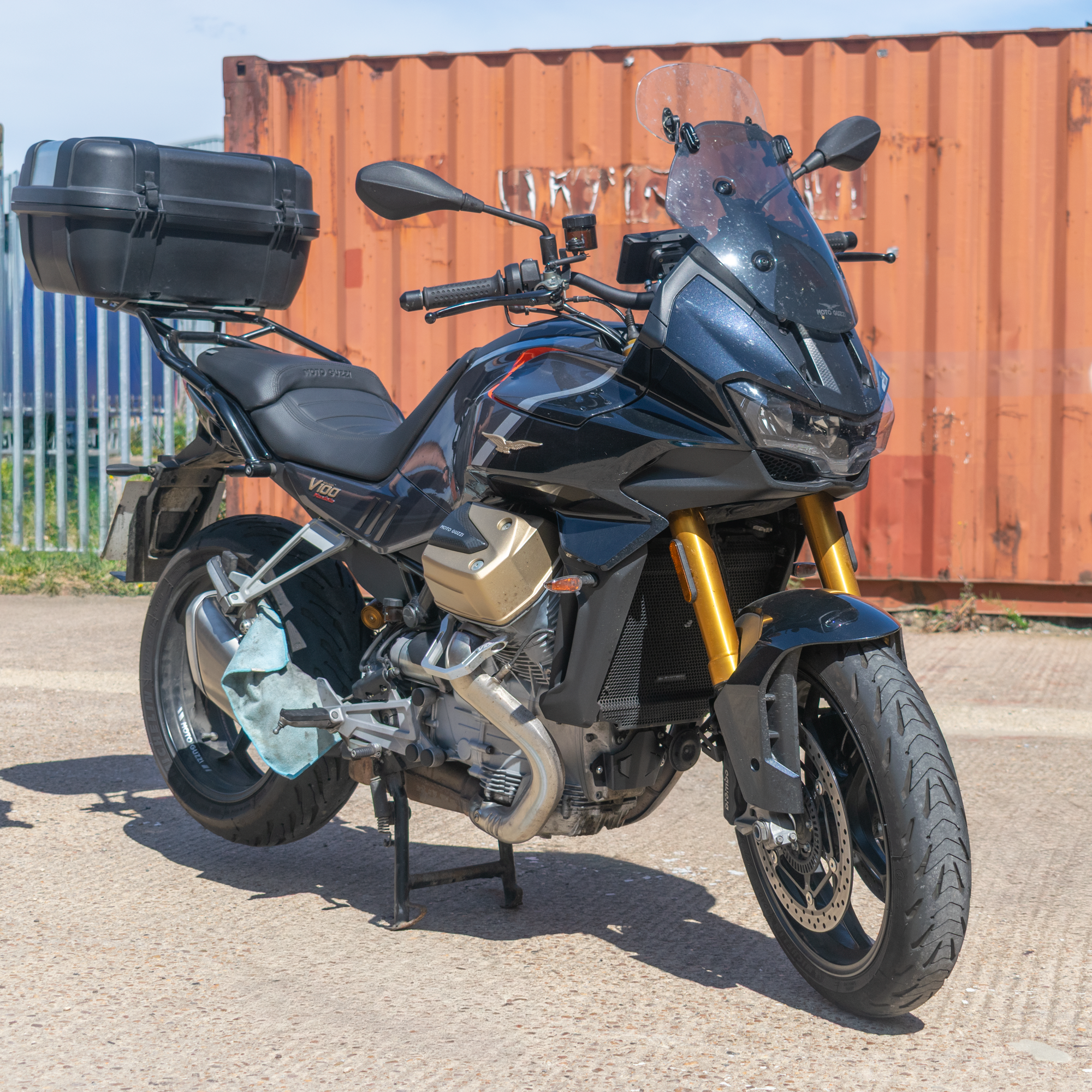Pyramid Engine Cover | Matte Black | Moto Guzzi V100 Stelvio 2023>Current - Shop name