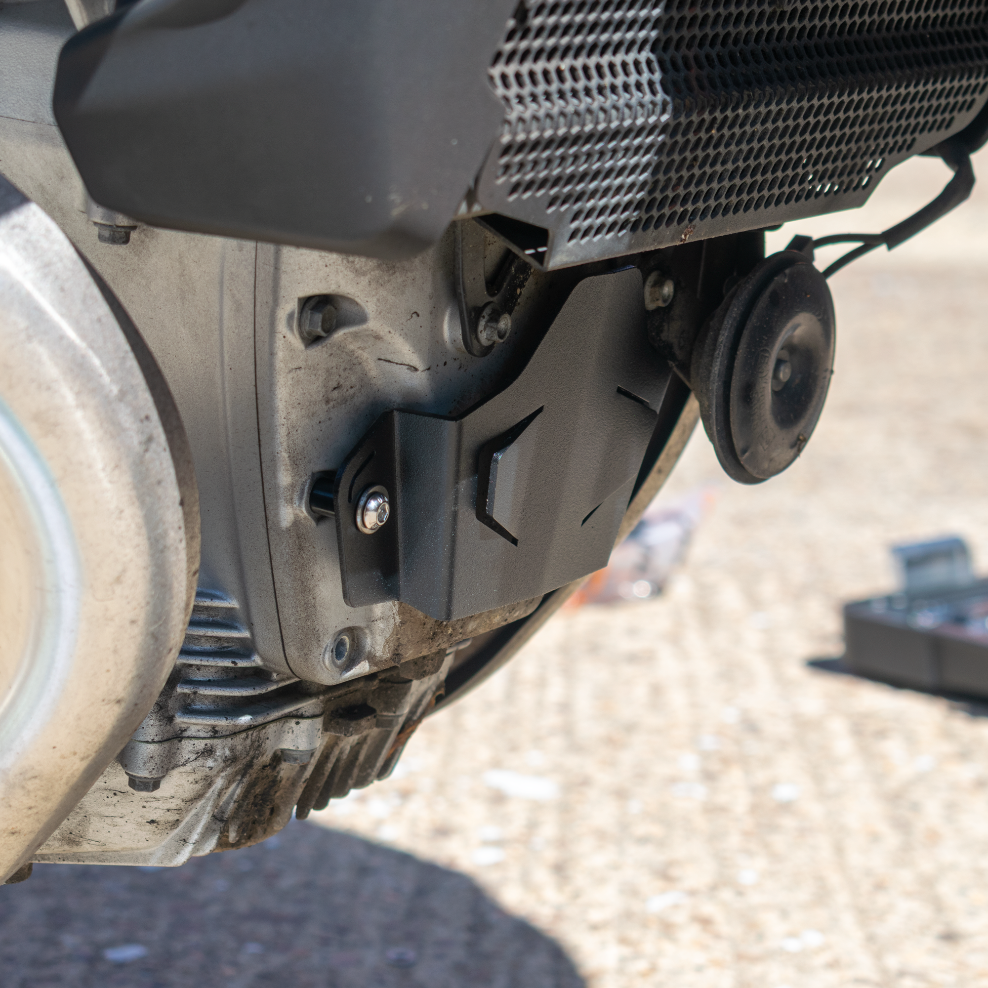 Pyramid Engine Cover | Matte Black | Moto Guzzi V100 Stelvio 2023>Current - Shop name