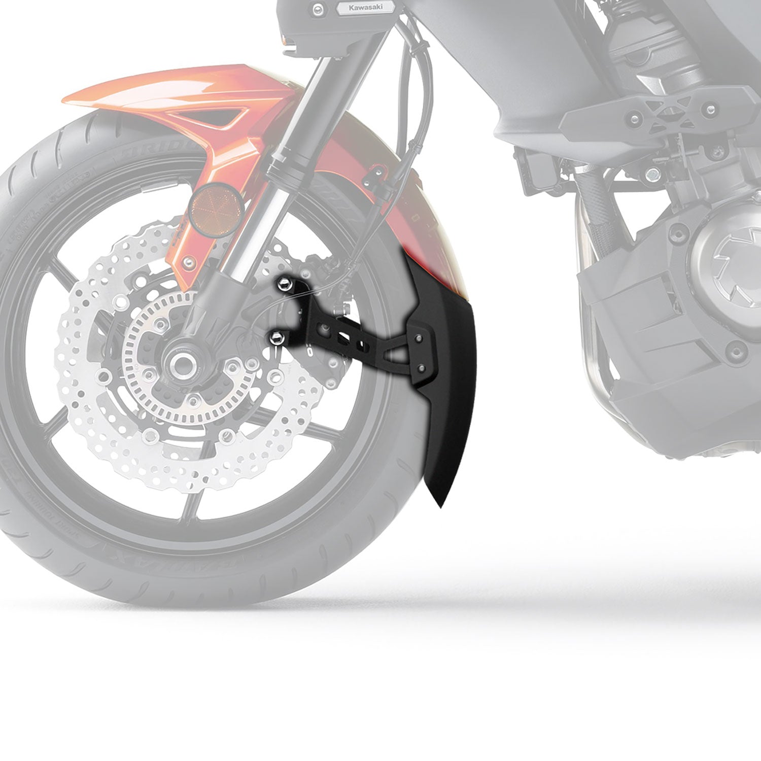 Pyramid Extenda Fenda EXTRA | Matte Black | Kawasaki Versys 1000 2012>2018 - Shop name