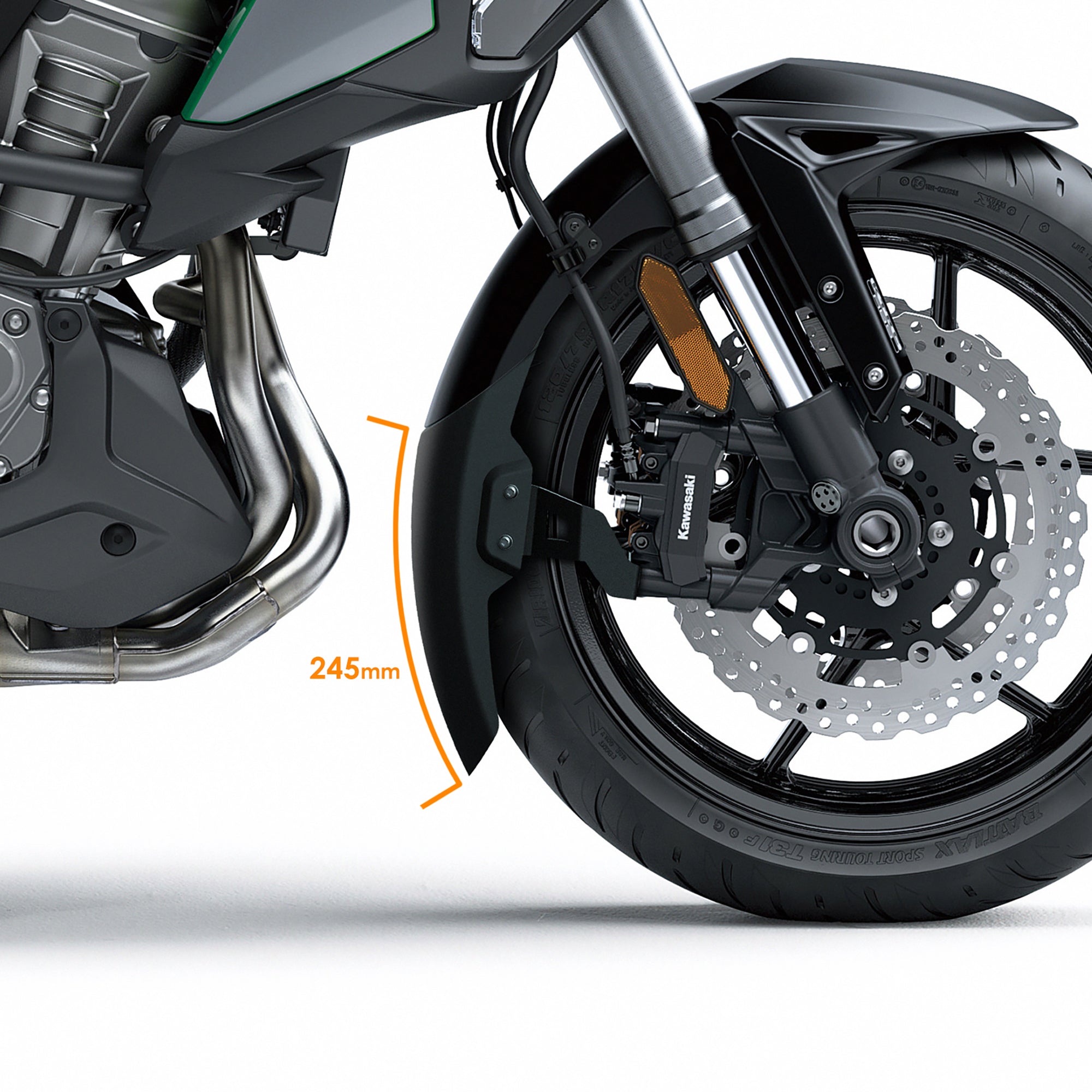 Pyramid Extenda Fenda EXTRA | Matte Black | Kawasaki Versys 1000 2019>2025 - Shop name