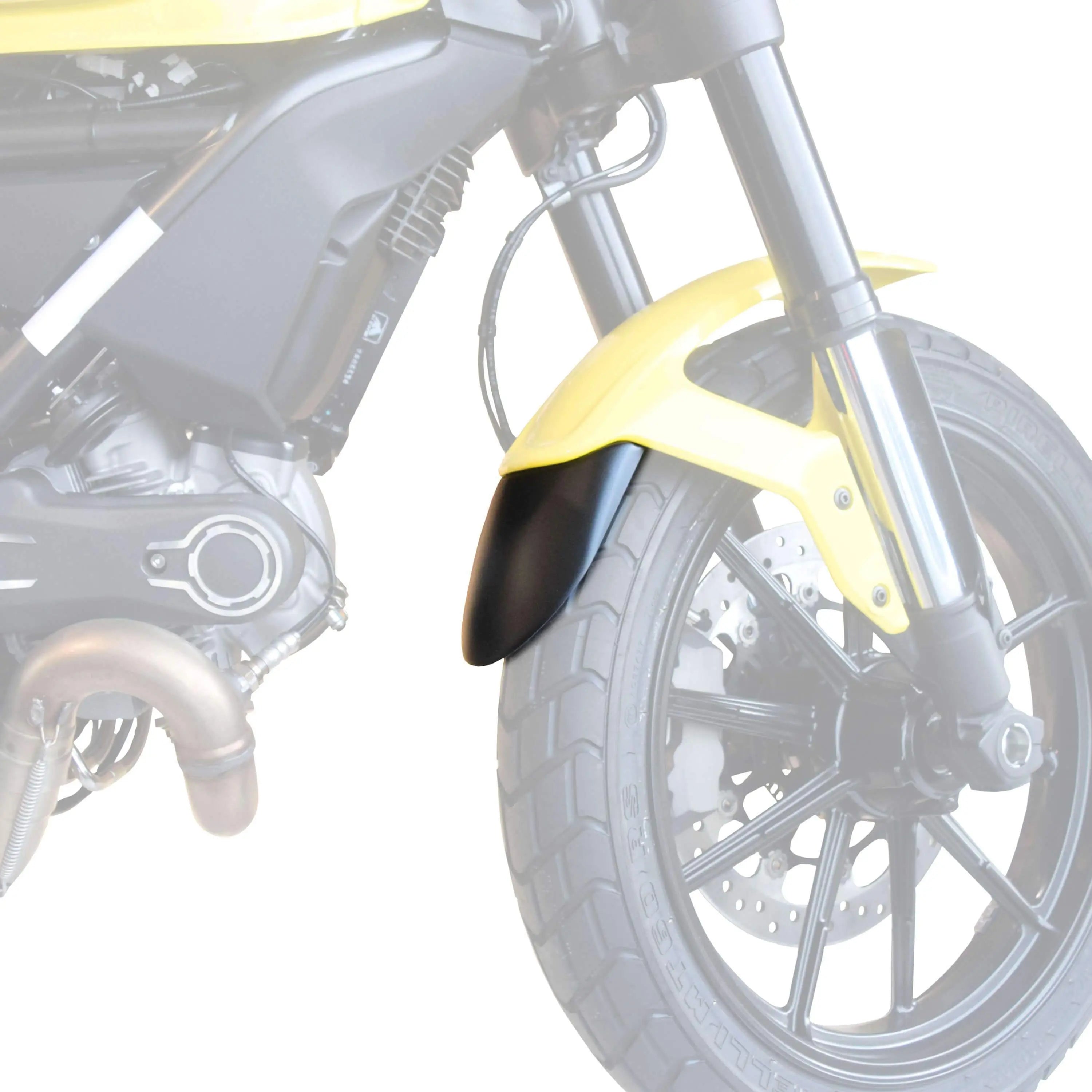 Pyramid Extenda Fenda | Matte Black | Ducati Scrambler Sixty2 2014>2023 - Shop name