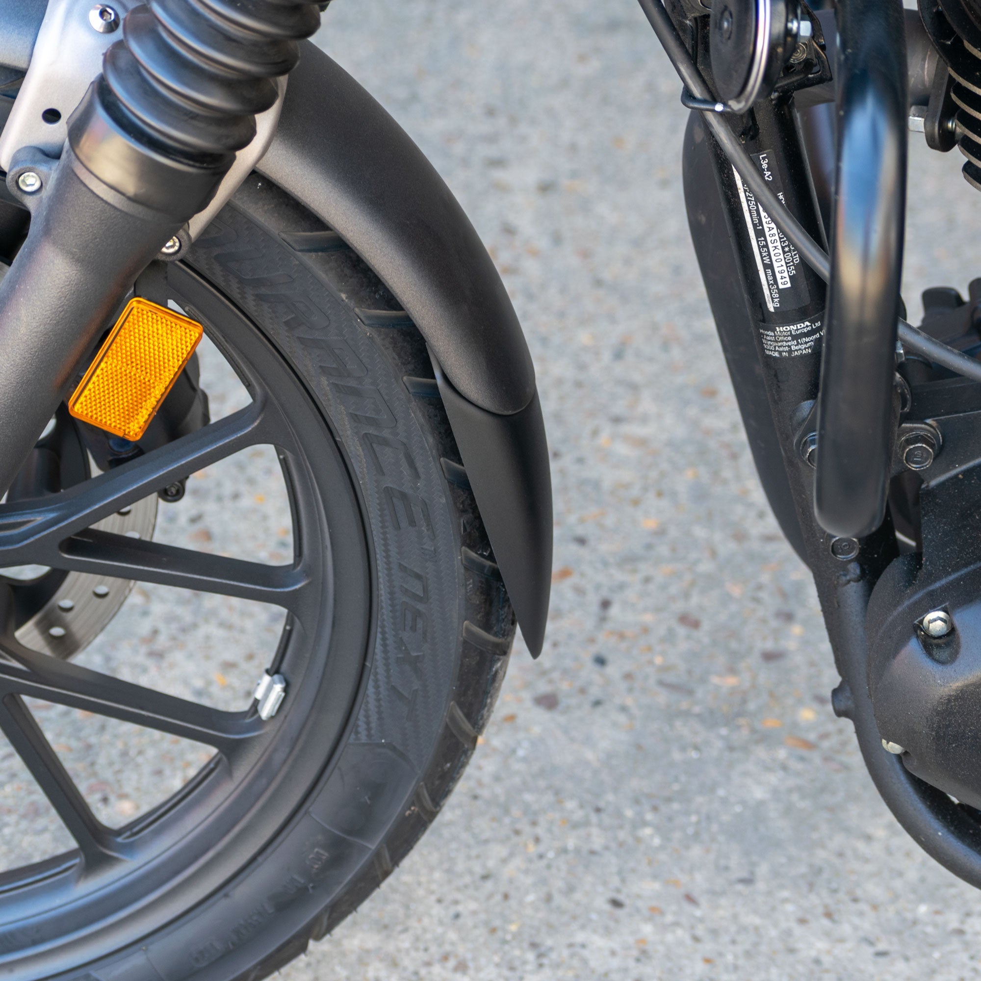 Pyramid Extenda Fenda | Matte Black | Honda GB350S 2025>Current - Shop name