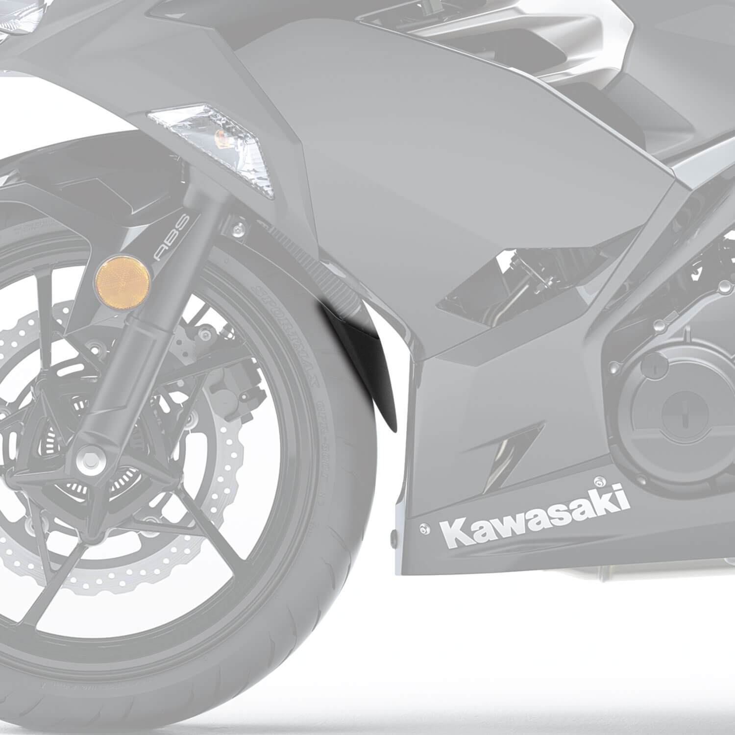 Pyramid Extenda Fenda | Matte Black | Kawasaki Ninja 500 2024>Current - Shop name