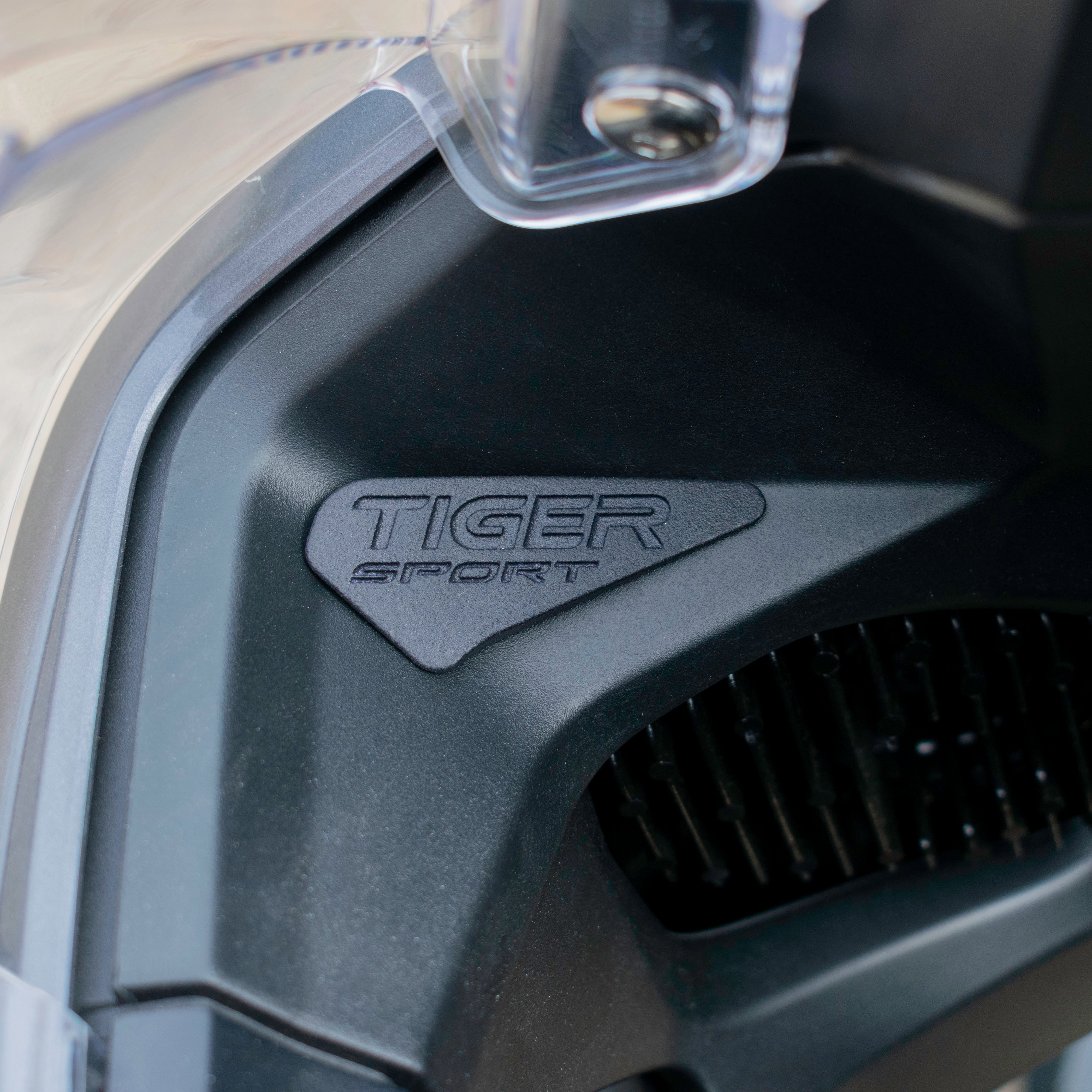 Pyramid Fairing Emblems | Matte Black | Triumph Tiger Sport 800 2025>Current - Shop name
