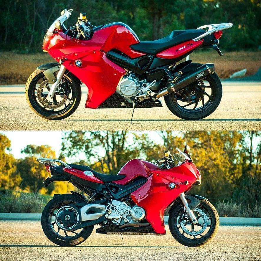 Pyramid Fairing Lowers | Gloss Red | BMW F 800 S 2005>2012 - Shop name