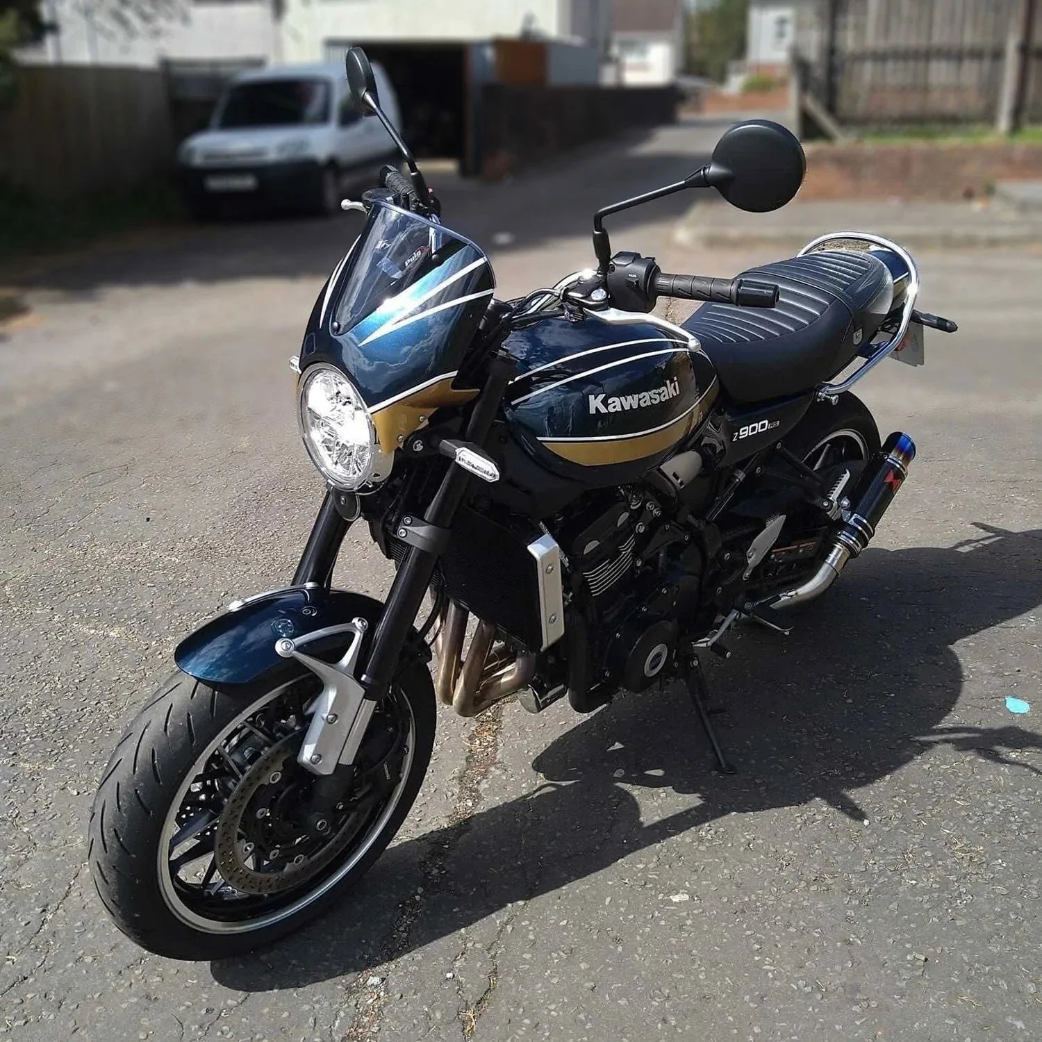 Pyramid Fly Screen | Candy Diamond Brown | Kawasaki Z 650 RS 2022>Current - Shop name