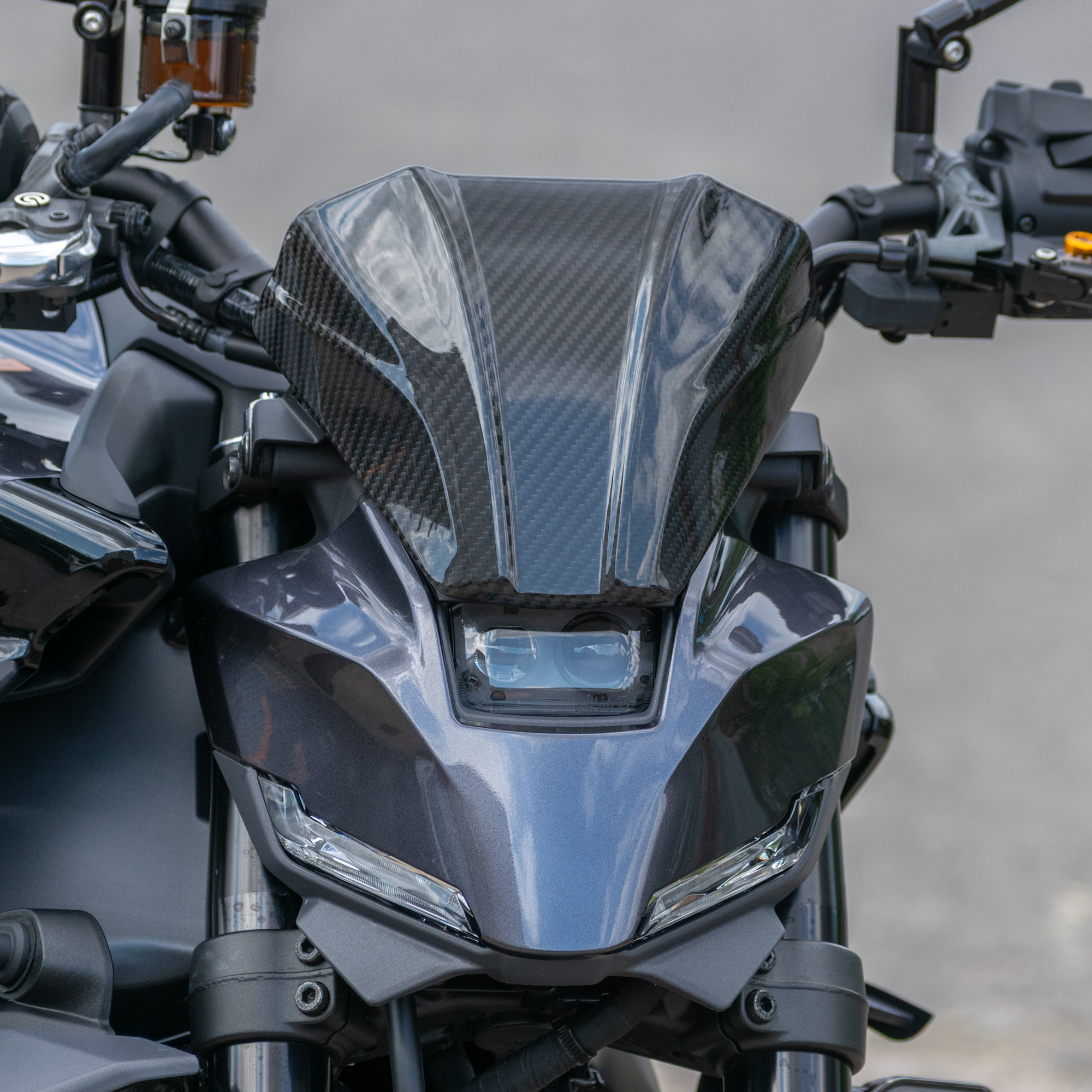 Pyramid Fly Screen | Carbon Fibre | Yamaha MT-09 inc SP 2024>Current - Shop name