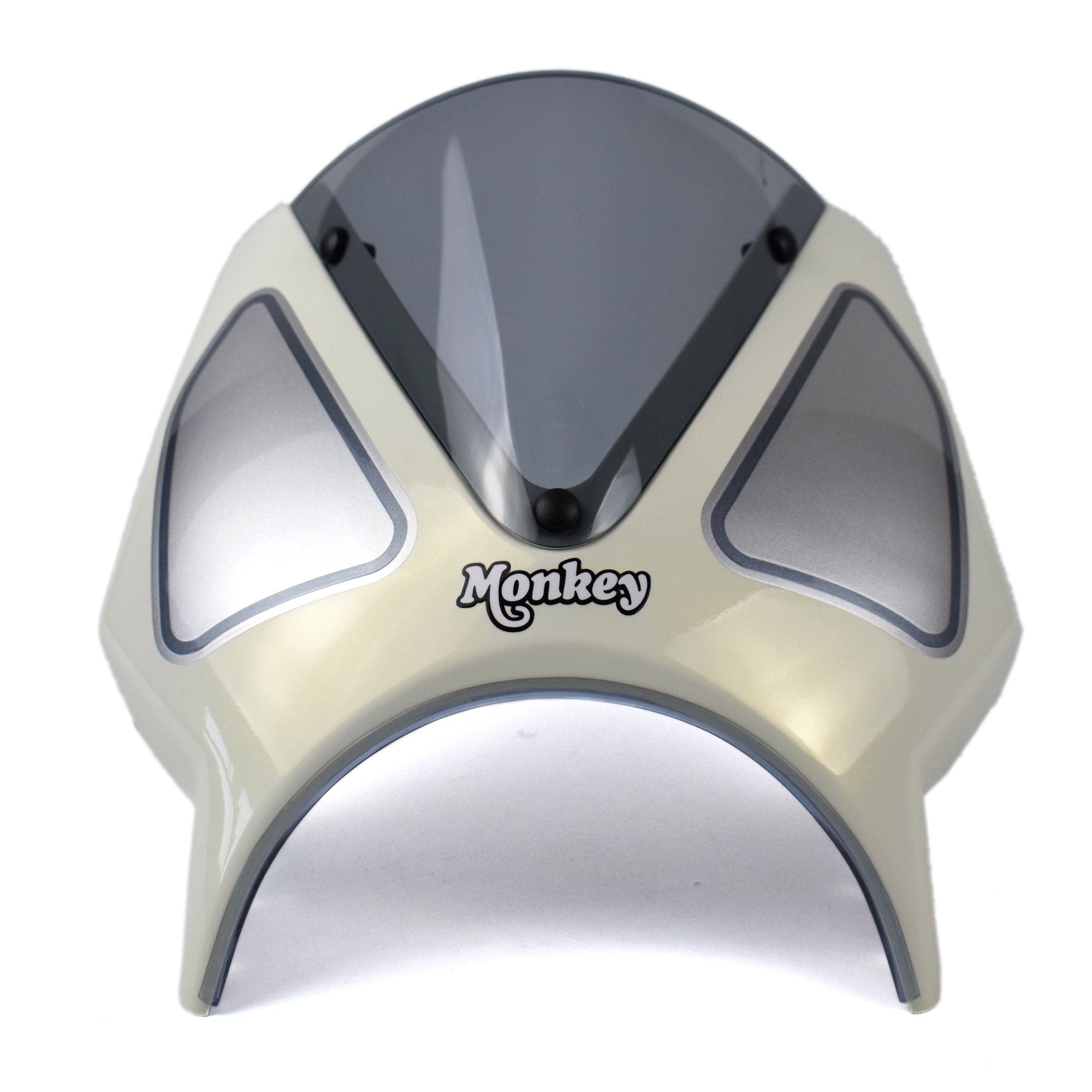 Pyramid Fly Screen | Cream/White | Honda Monkey 125 2022>Current - Shop name