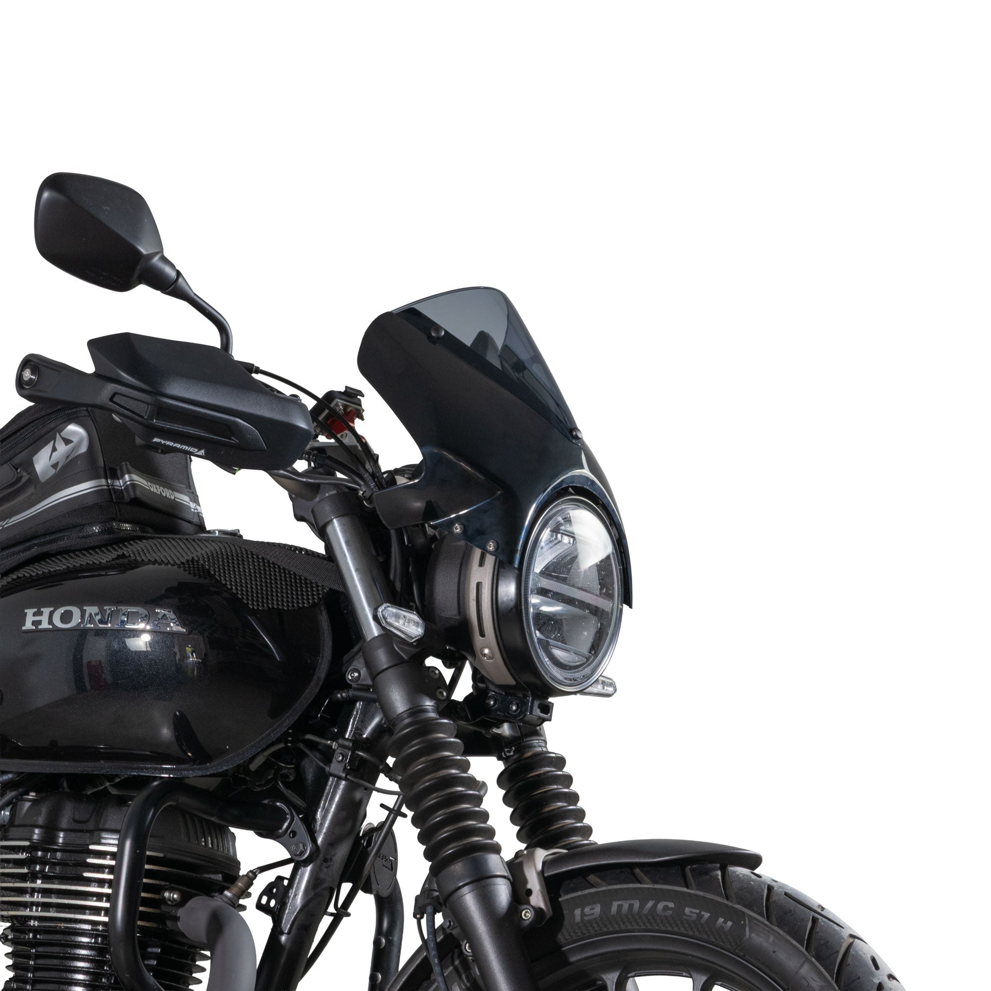 Pyramid Fly Screen | Pearl Deep Mud Grey | Honda GB350S 2025>Current - Pyramid Motorcycle Accessories