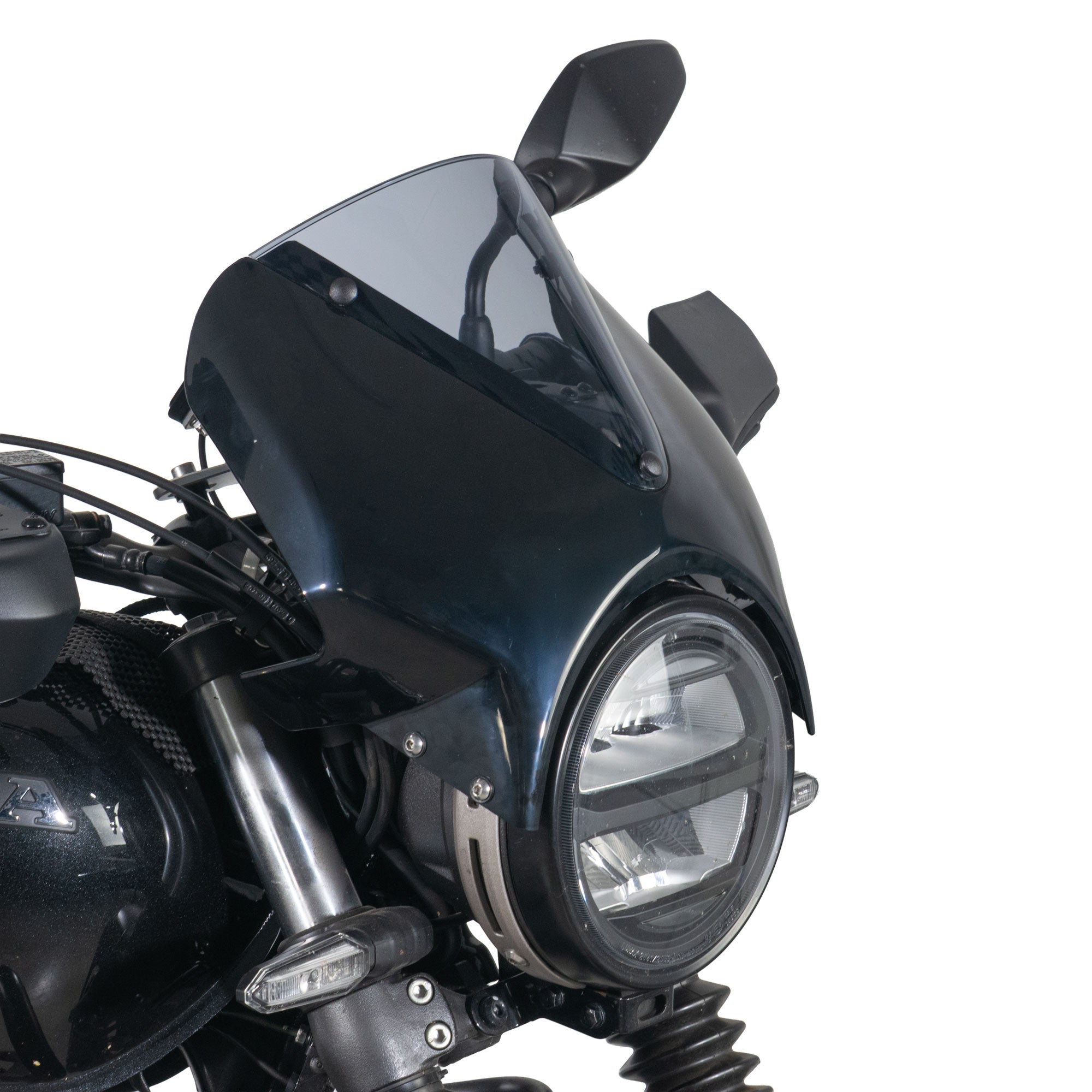 Pyramid Fly Screen | Gloss Black | Honda GB350S 2025>Current - Pyramid Motorcycle Accessories