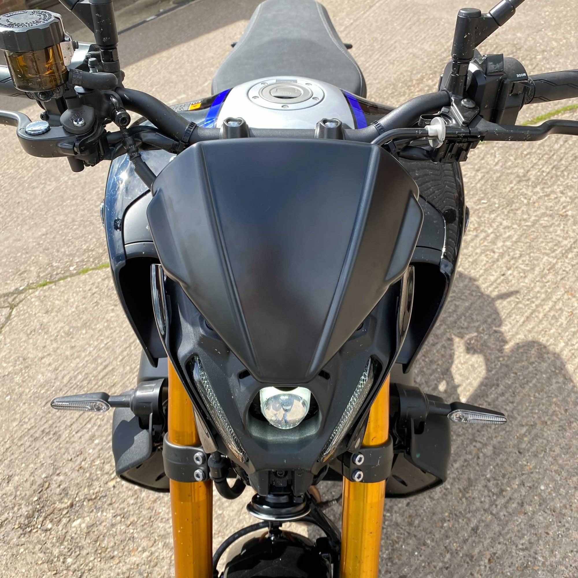 Pyramid Fly Screen | Matte Black | Yamaha MT-09 2021>2023 - Shop name