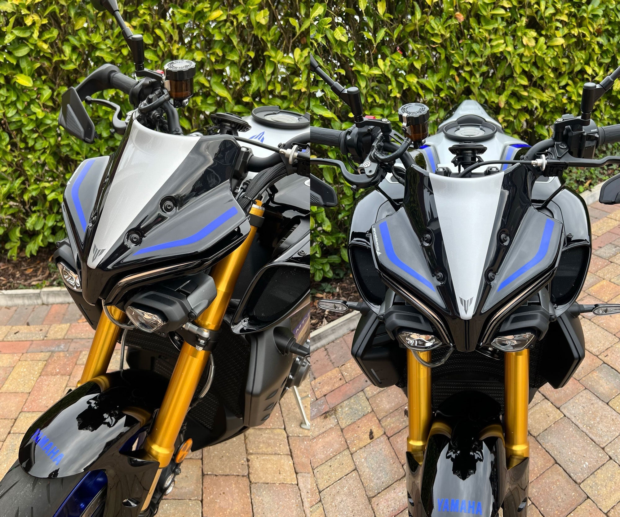 Pyramid Fly Screen | Matte Black | Yamaha MT-10 SP 2022>Current - Shop name