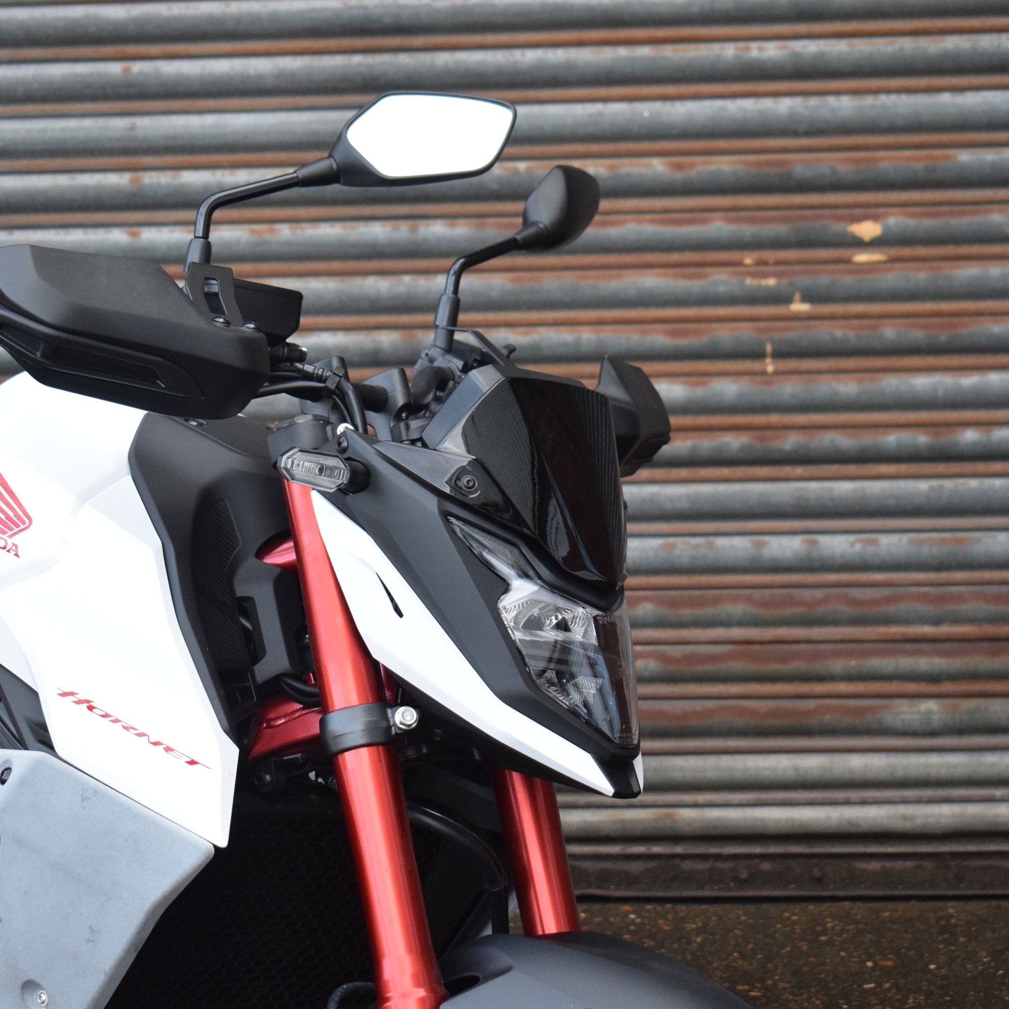 Pyramid Fly Screen | Matte Iridium Grey Metallic | Honda CB750 Hornet 2022>2024 - Shop name