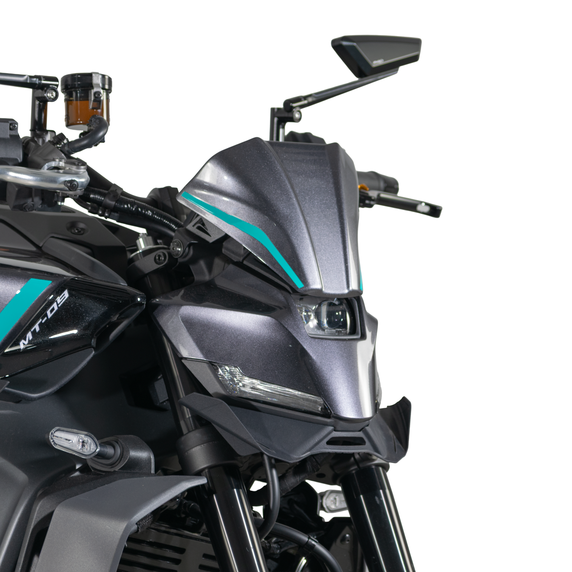 Pyramid Fly Screen | Midnight Cyan | Yamaha MT-09 2024>Current - Pyramid Motorcycle Accessories