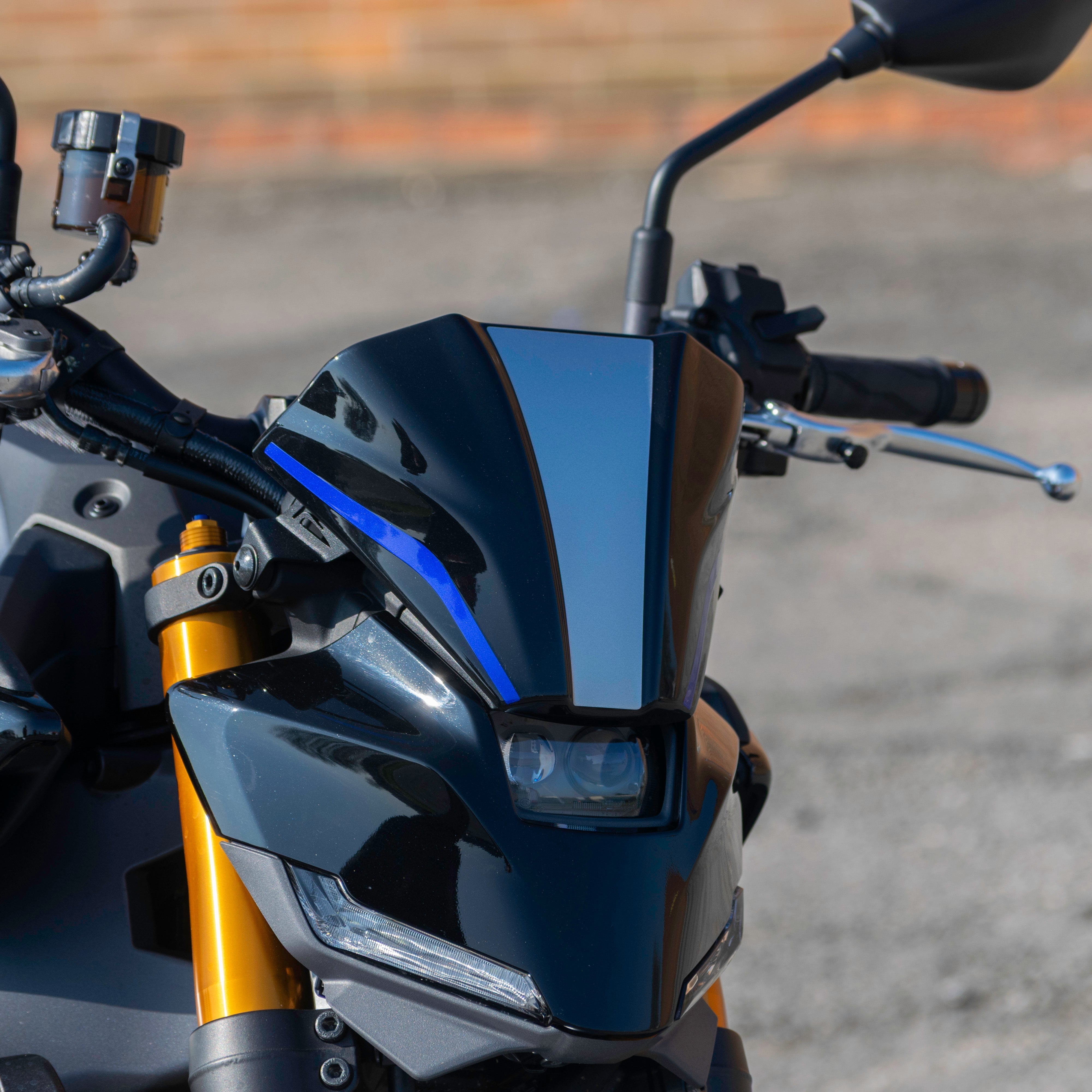 Pyramid Fly Screen | Midnight Black (USA: Raven Black) | Yamaha MT-09 inc SP 2024>Current - Pyramid Motorcycle Accessories