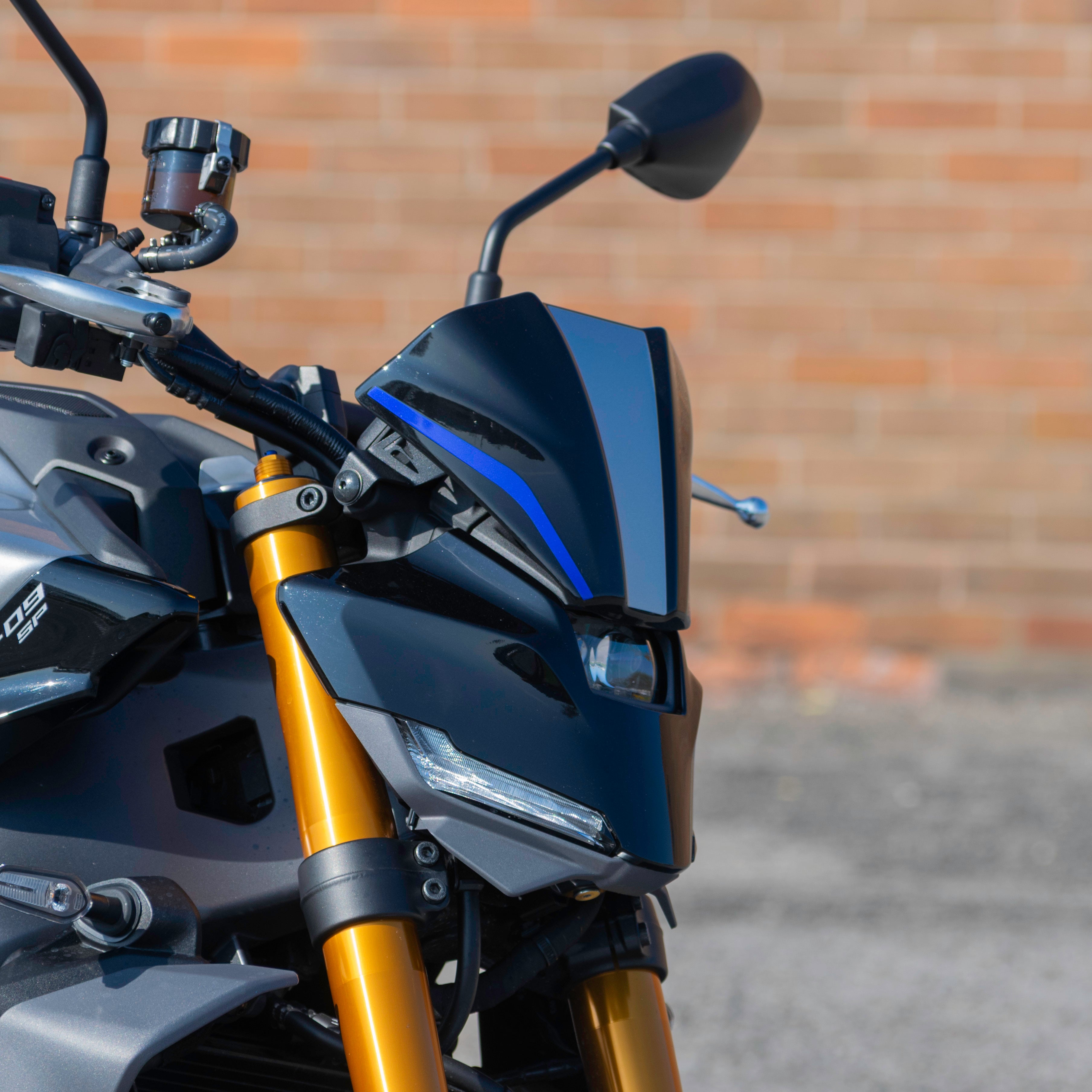 Pyramid Fly Screen | Midnight Black (USA: Raven Black) | Yamaha MT-09 inc SP 2024>Current - Pyramid Motorcycle Accessories