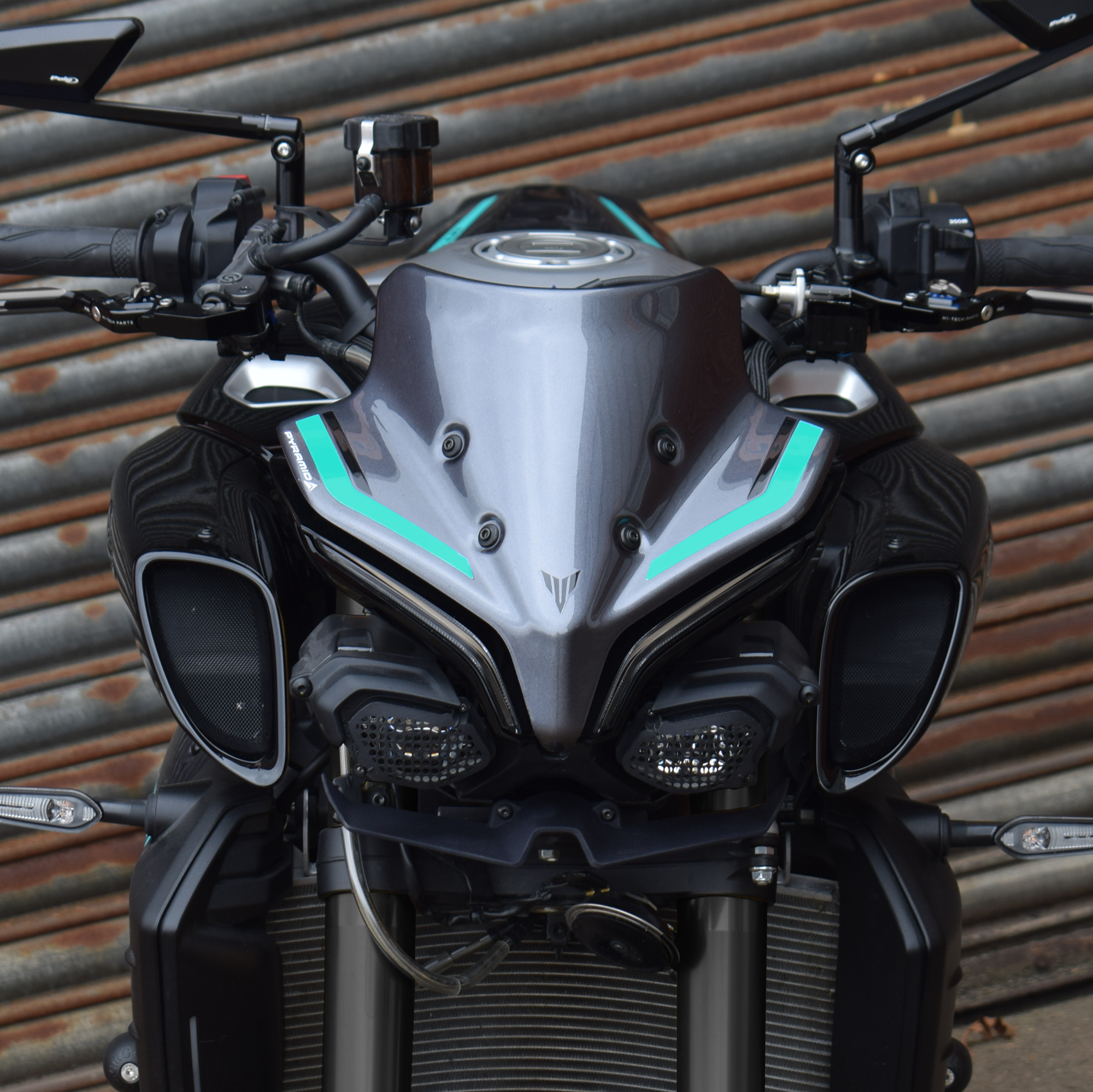 Pyramid Fly Screen | Yamaha Blue | Yamaha MT-10 2022>Current - Shop name