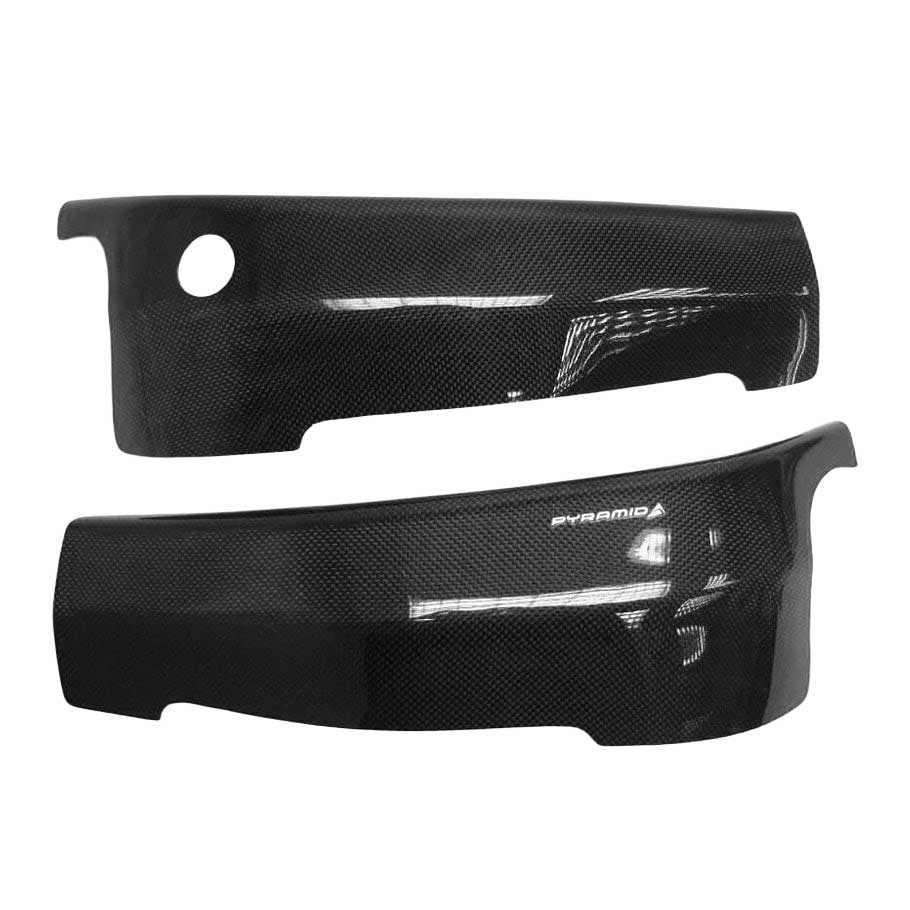 Pyramid Frame Covers | Carbon | Kawasaki Ninja ZX-6R 2000>2002 - Pyramid Motorcycle Accessories