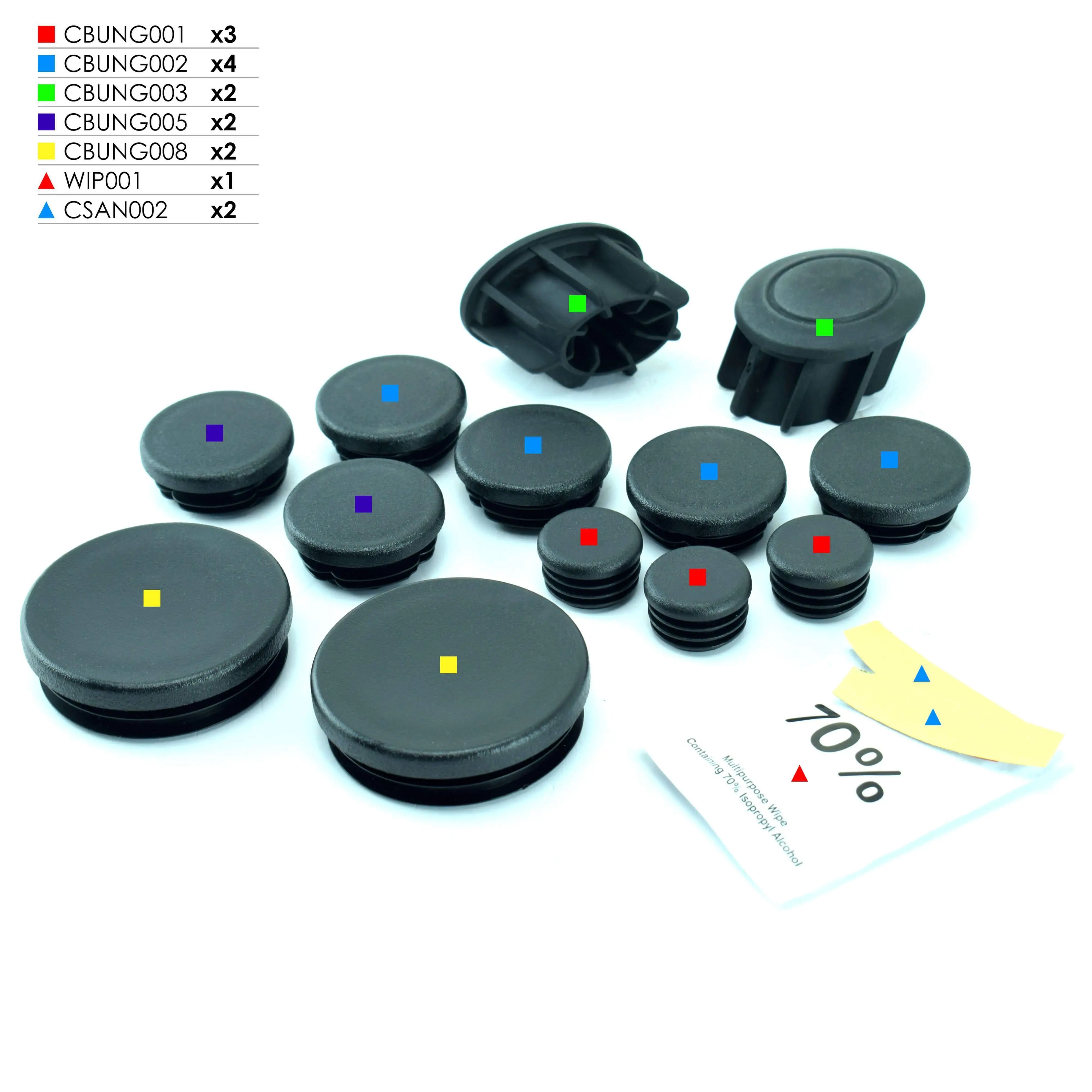 Pyramid Frame End Caps | Matte Black | BMW R 1250 R 2019>Current - Shop name