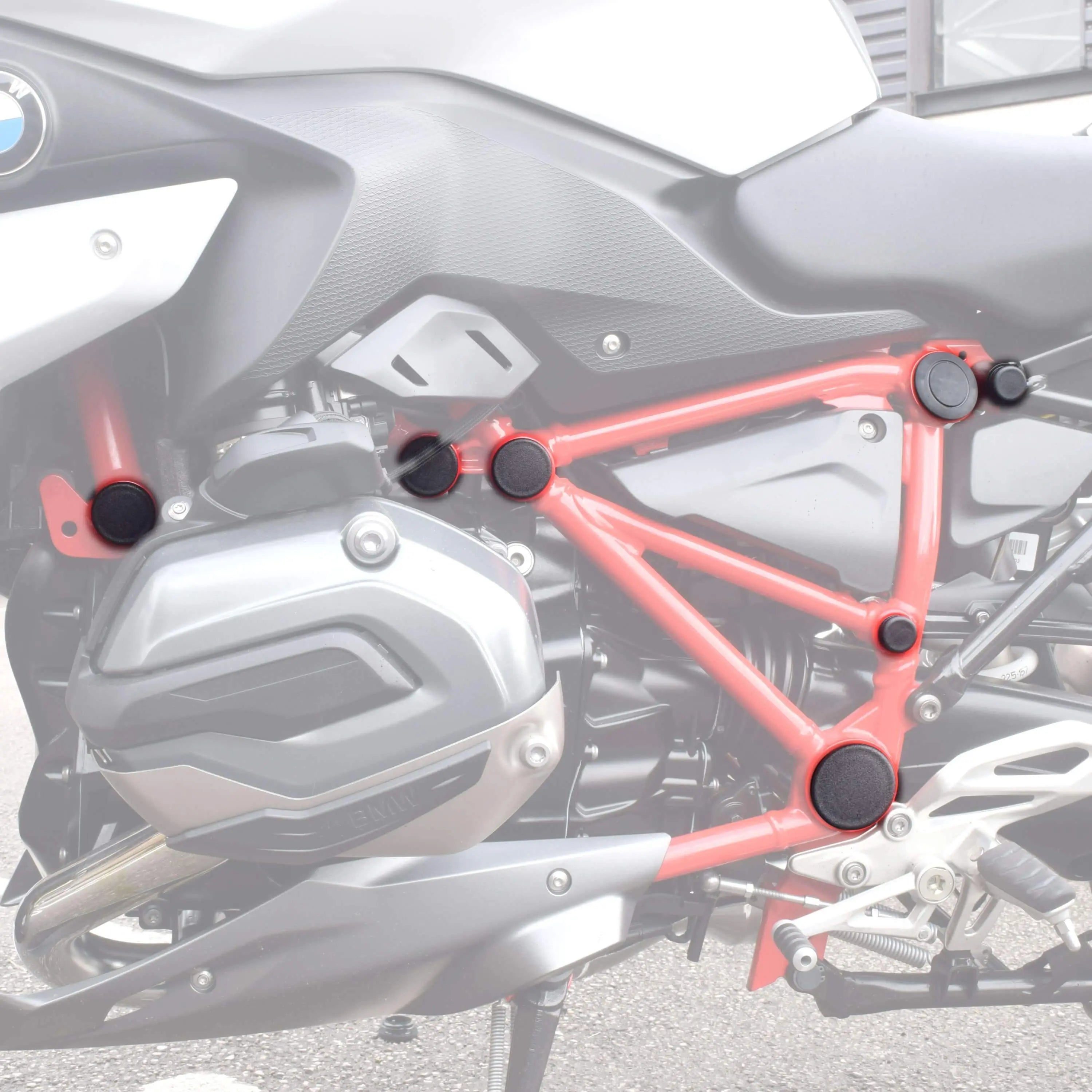Pyramid Frame End Caps | Matte Black | BMW R 1250 R 2019>Current - Shop name