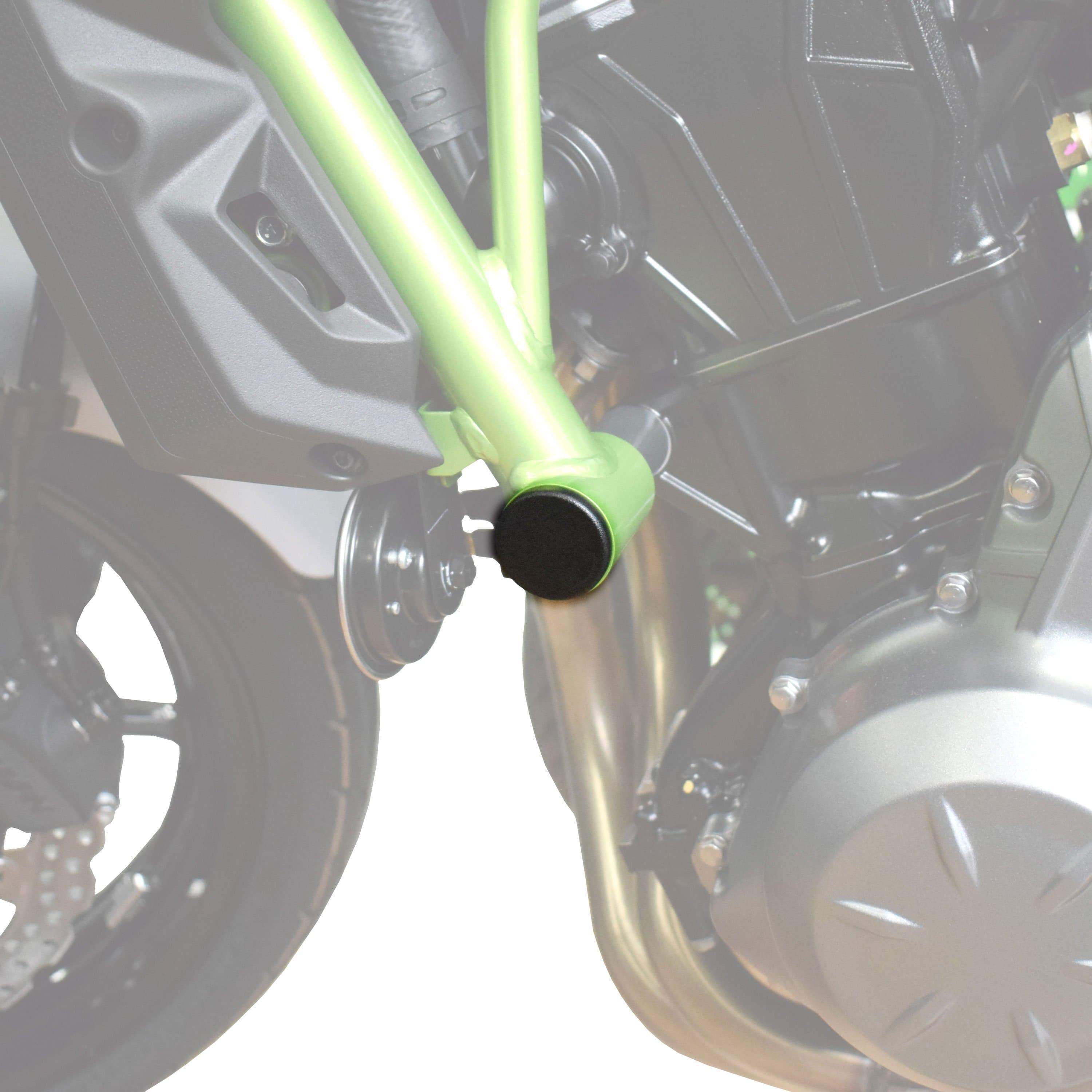 Pyramid Frame End Caps | Matte Black | Kawasaki Ninja 650 2017>Current - Shop name