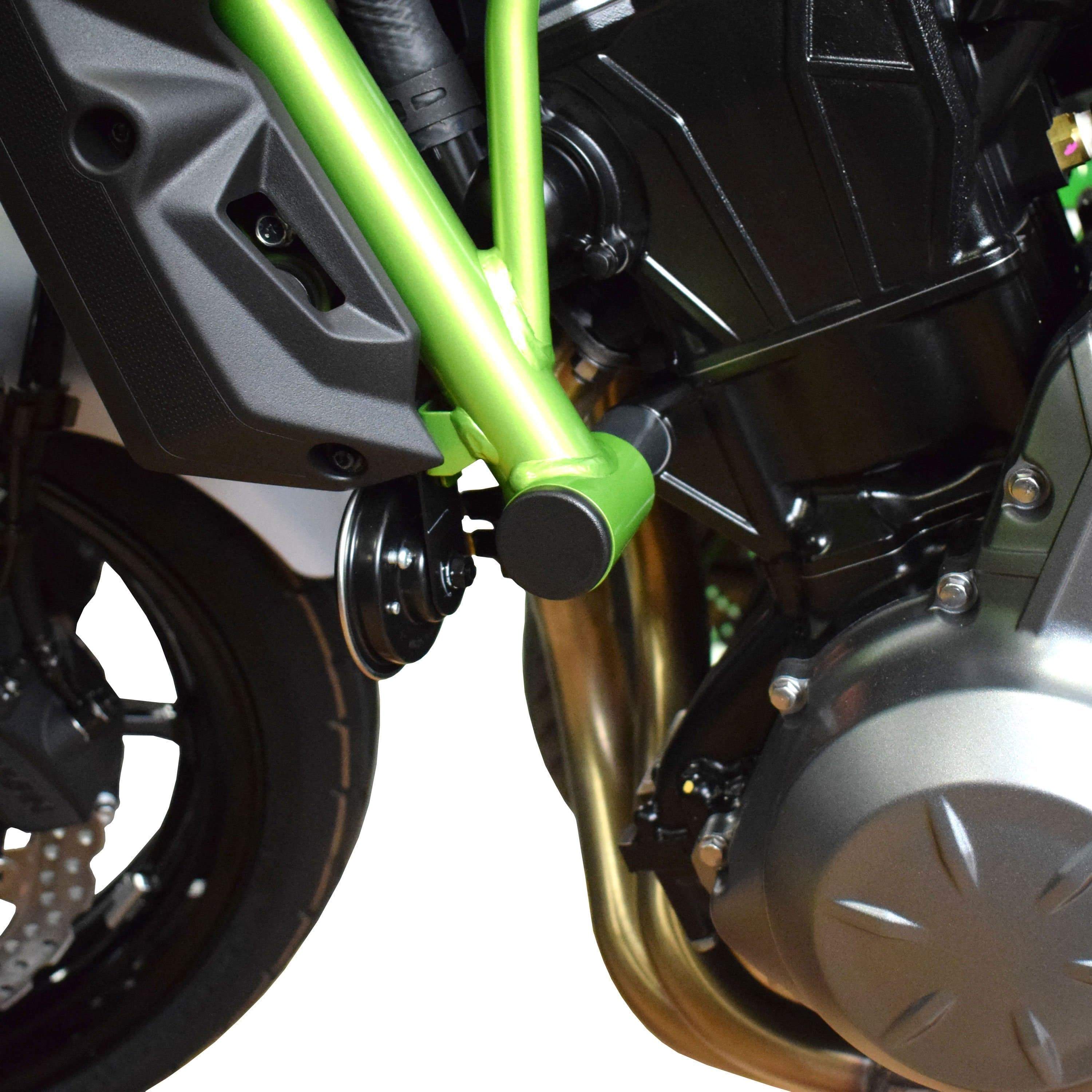 Pyramid Frame End Caps | Matte Black | Kawasaki Z 650 2017>Current - Shop name