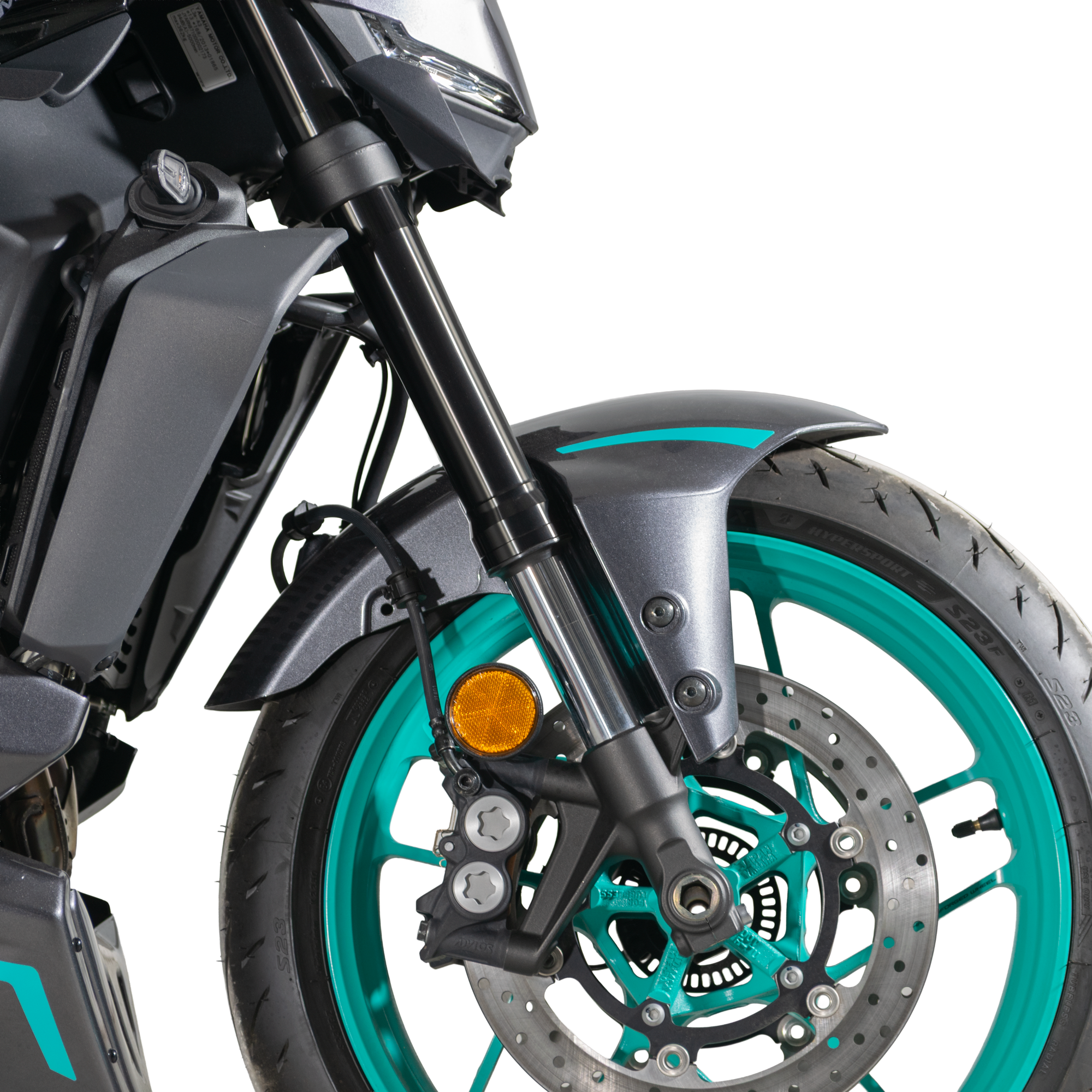 Pyramid Front Guard | Midnight Cyan | Yamaha MT-09 2024>Current - Pyramid Motorcycle Accessories