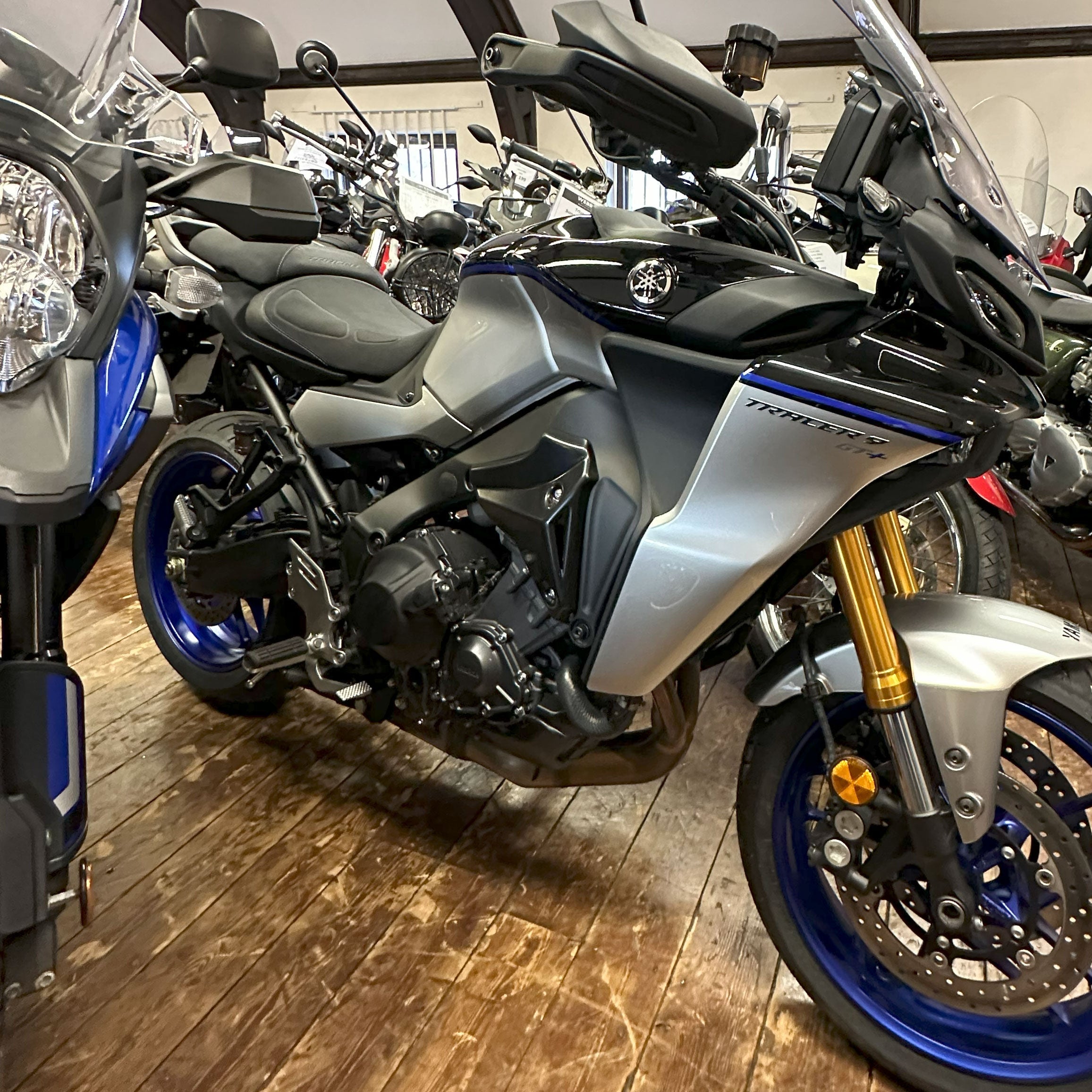 Pyramid Front Infill Panels | GT Colours | Yamaha Tracer 9 GT/GT+ 2021>Current - Pyramid Motorcycle Accessories