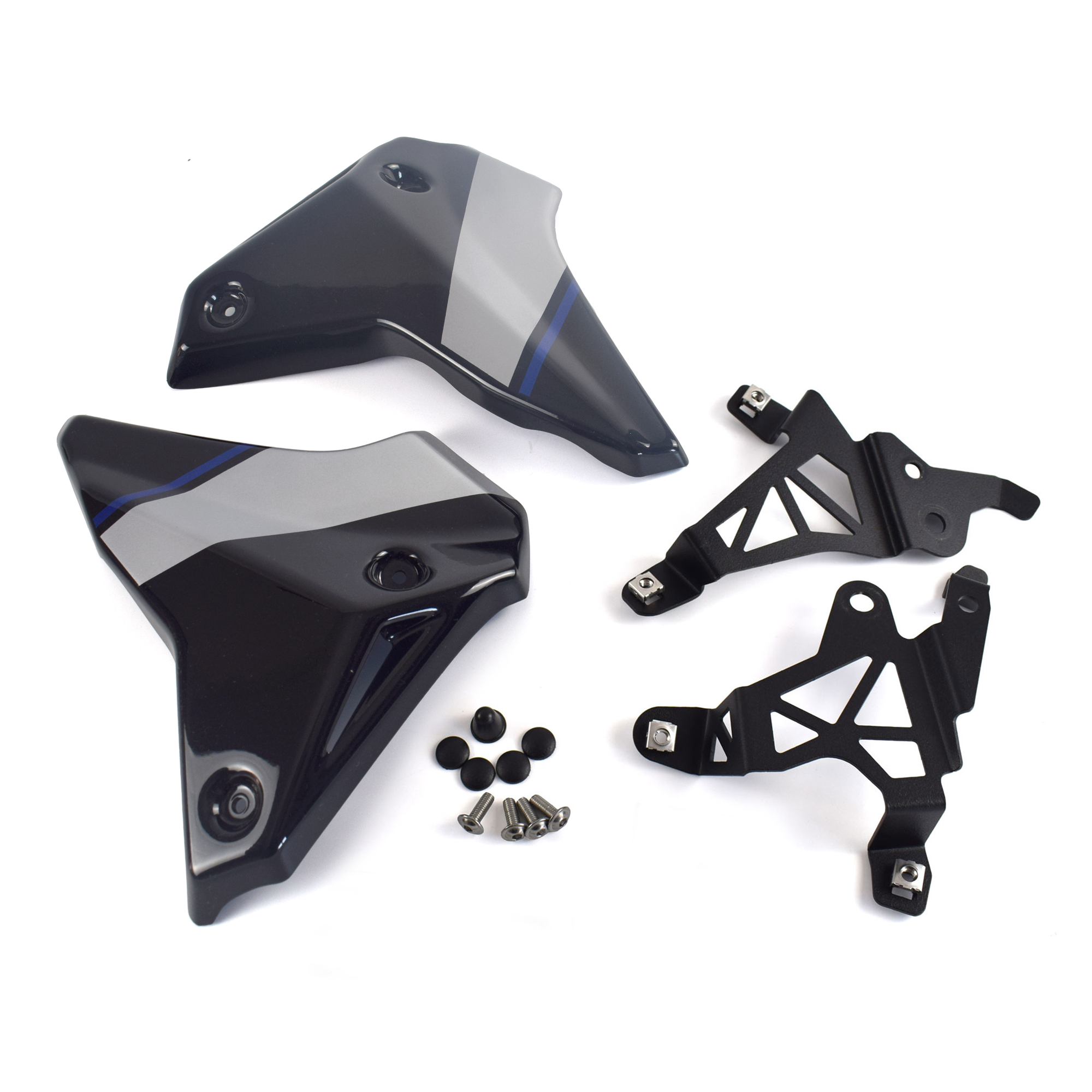 Pyramid Front Infill Panels | GT Colours | Yamaha Tracer 9 GT/GT+ 2021>Current - Pyramid Motorcycle Accessories