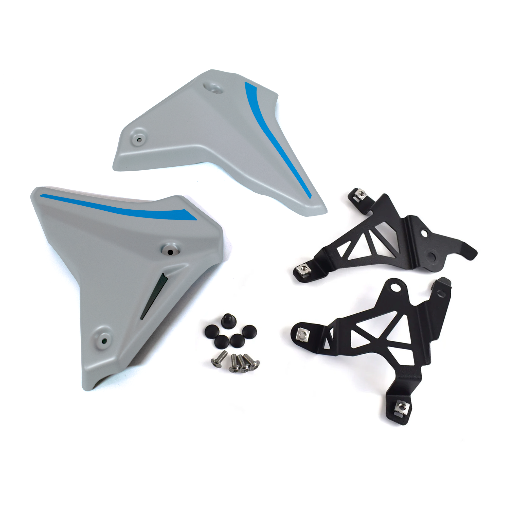 Pyramid Front Infill Panels | Ice Storm | Yamaha MT-09 2025>Current - Pyramid Motorcycle Accessories
