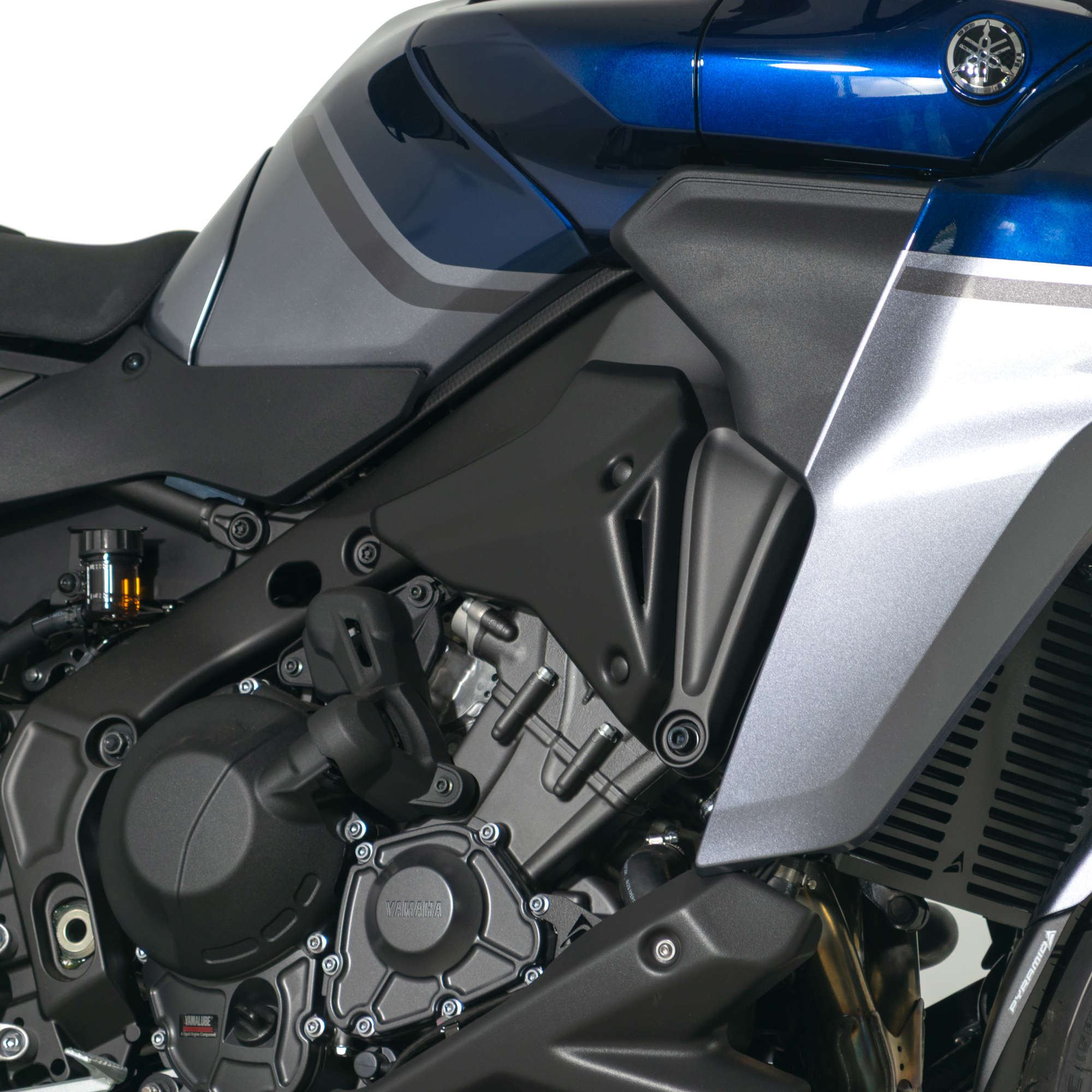 Pyramid Front Infill Panels | Matte Black | Yamaha Tracer 9 GT/GT+ 2021>Current - Pyramid Motorcycle Accessories