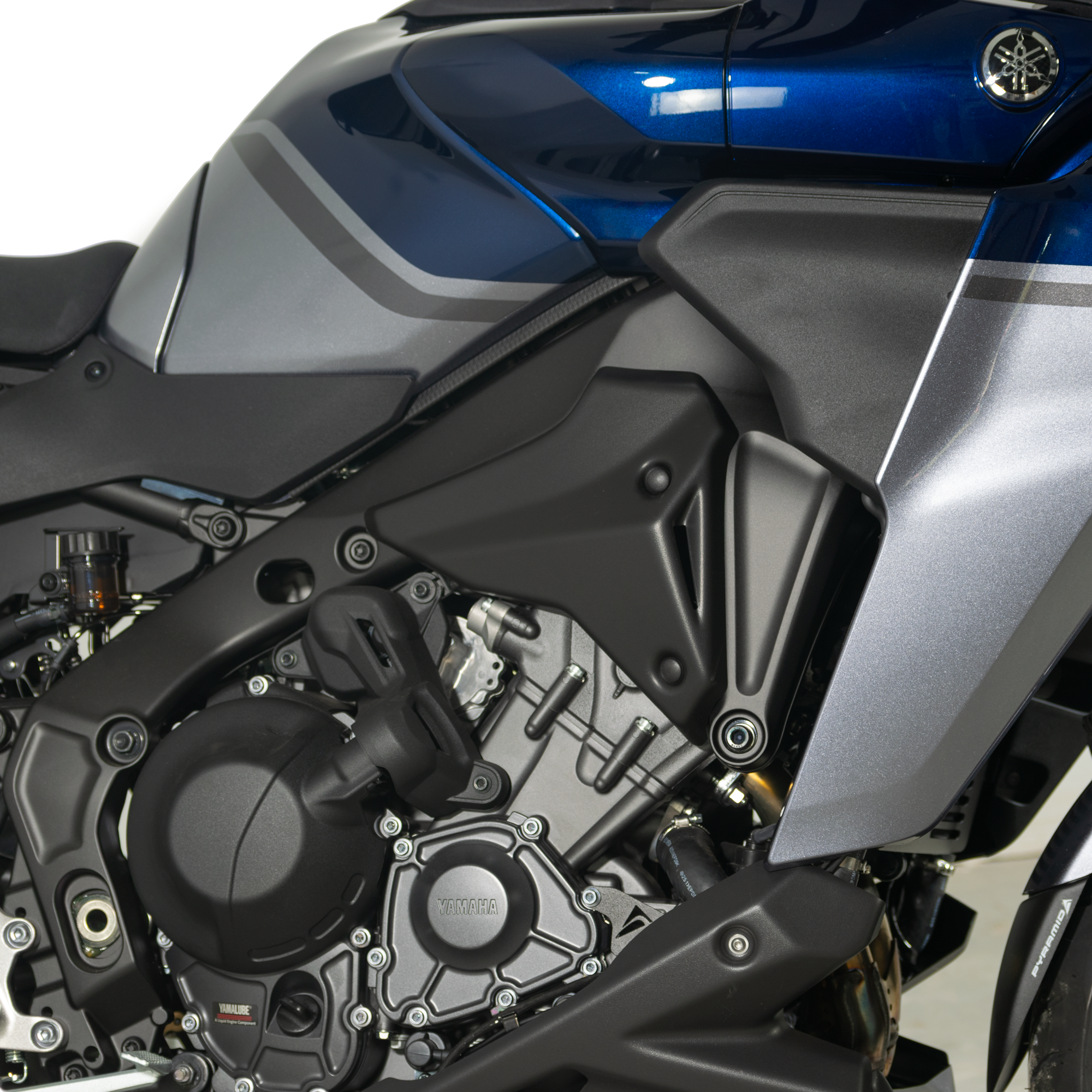 Pyramid Front Infill Panels | Matte Black | Yamaha Tracer 9 GT/GT+ 2021>Current - Pyramid Motorcycle Accessories