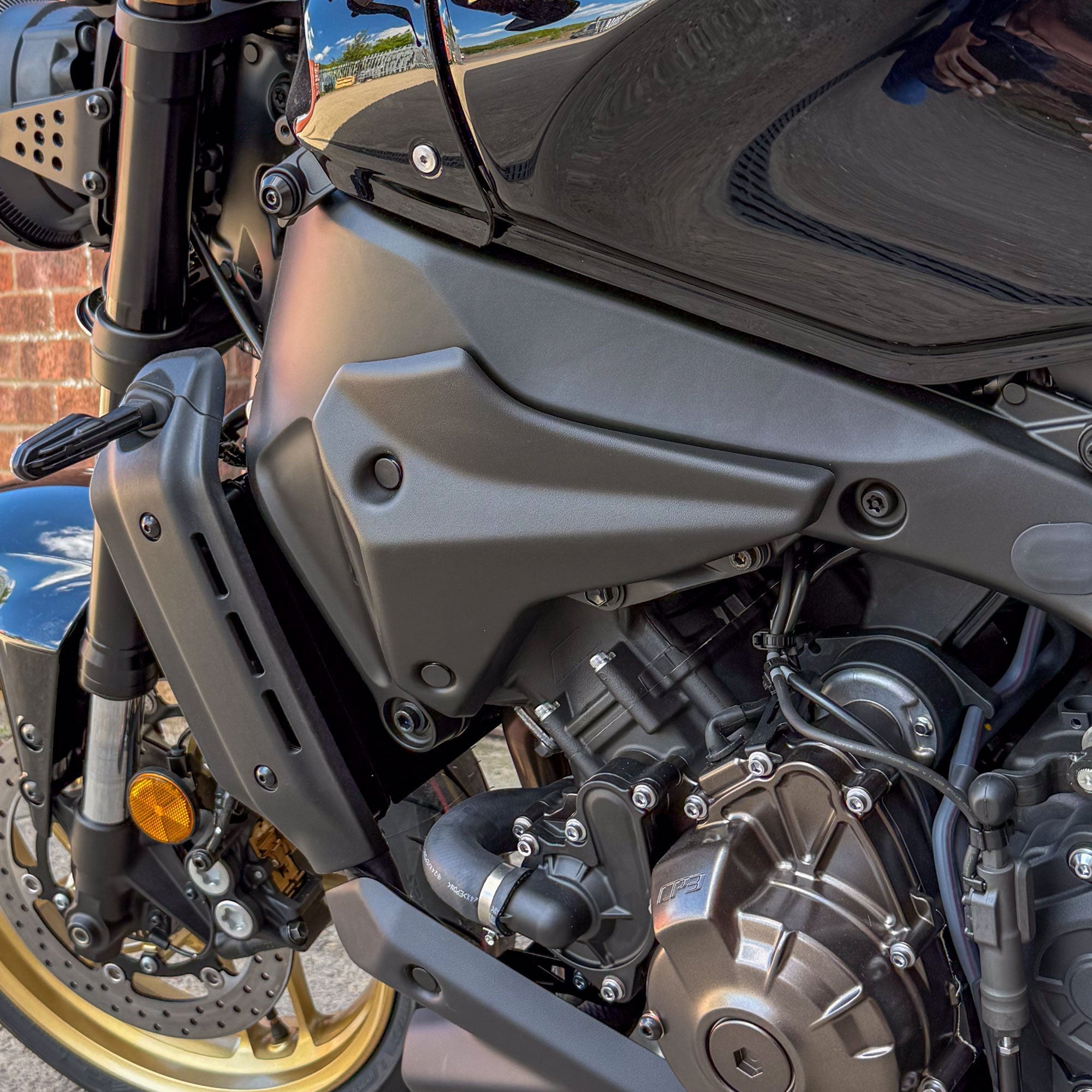 Pyramid Front Infill Panels | Matte Black | Yamaha XSR900 2022>Current - Shop name