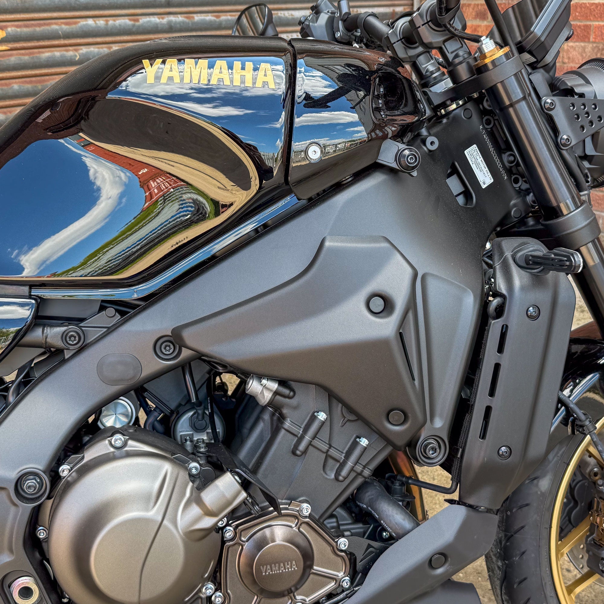 Pyramid Front Infill Panels | Matte Black | Yamaha XSR900 2022>Current - Shop name