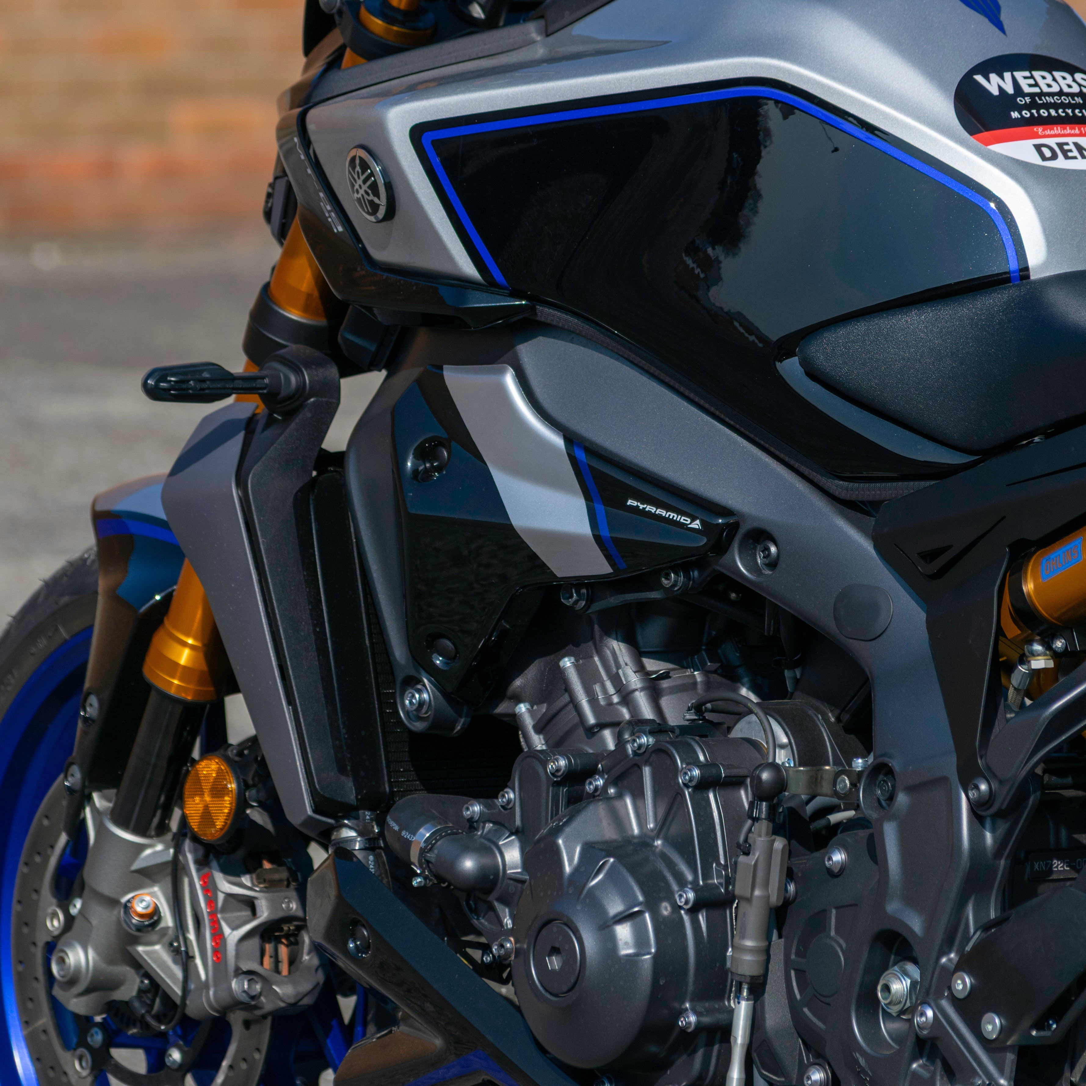 Pyramid Front Infill Panels | SP Colours | Yamaha MT-09 SP 2021>Current - Pyramid Motorcycle Accessories