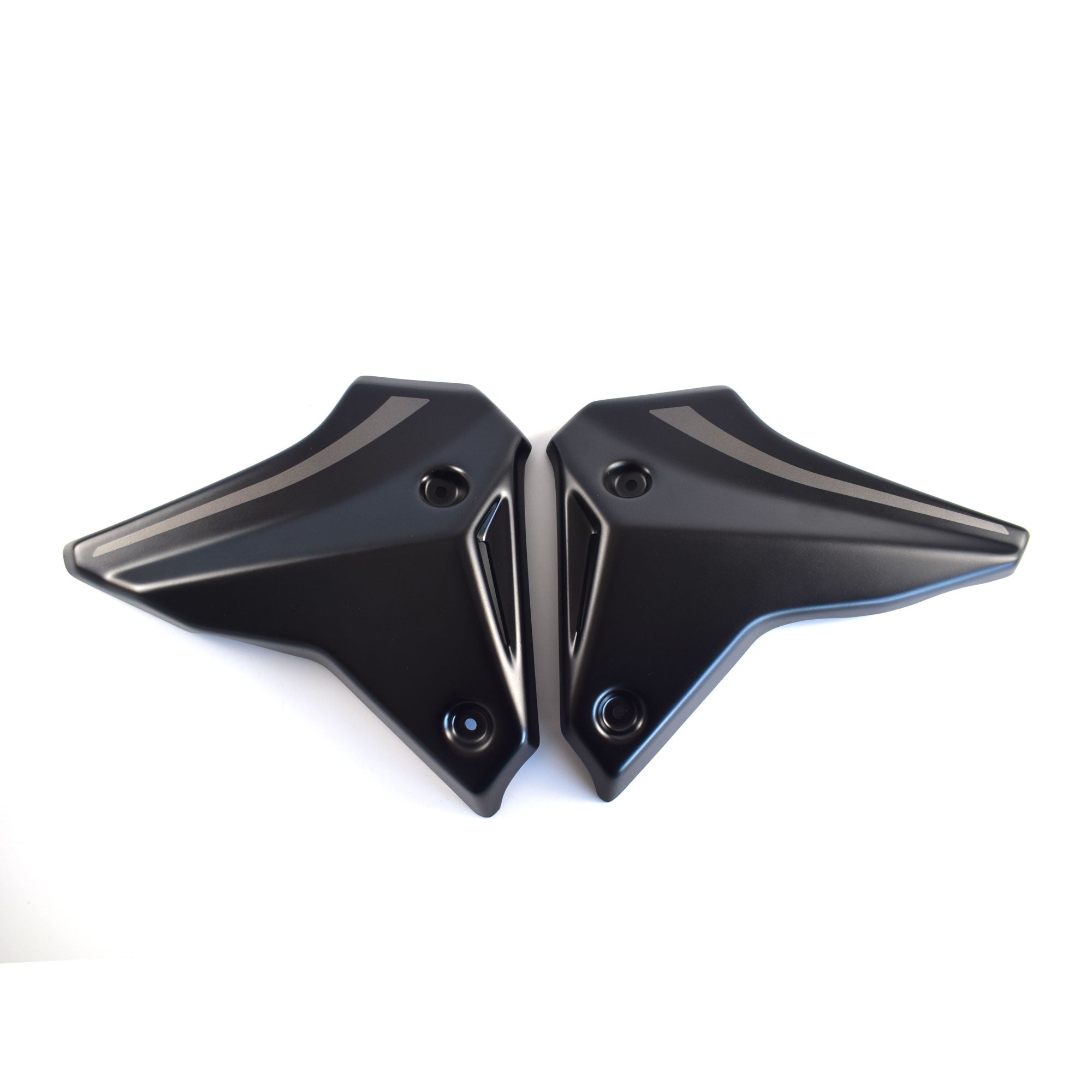 Pyramid Front Infill Panels | Tech Black | Yamaha MT-09 2021>Current - Pyramid Motorcycle Accessories