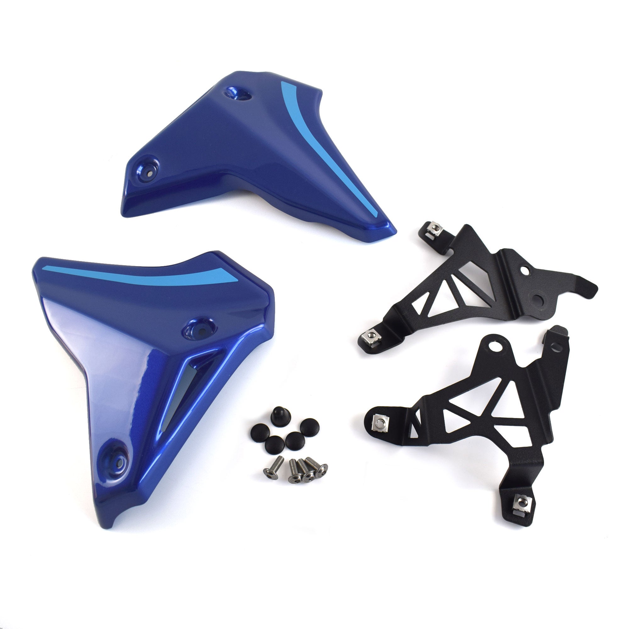 Pyramid Front Infill Panels | Yamaha Blue | Yamaha MT-09 2021>Current - Pyramid Motorcycle Accessories