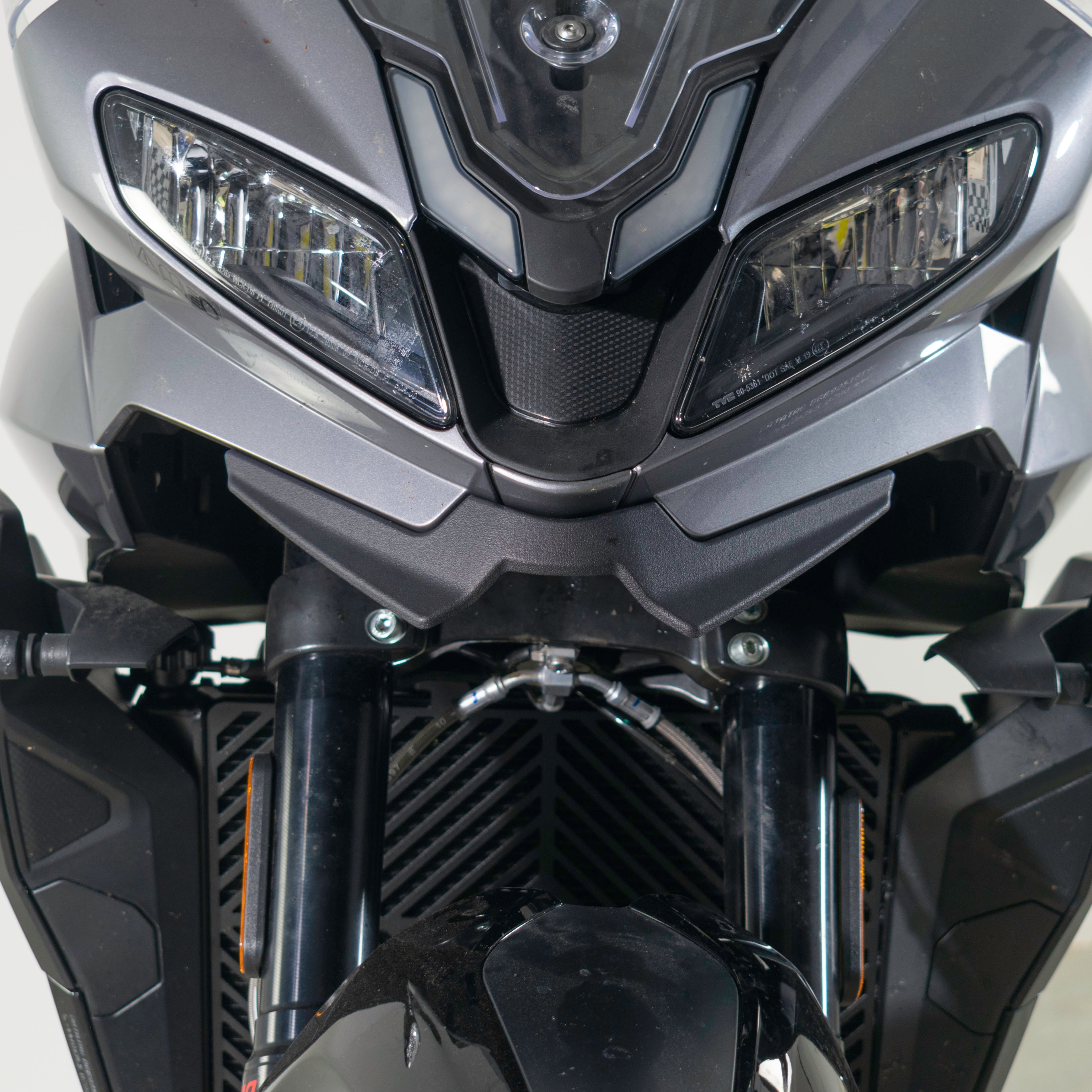 Pyramid Frontal Wing | Matte Black | Tiger Sport 800 2025>Current - Pyramid Motorcycle Accessories