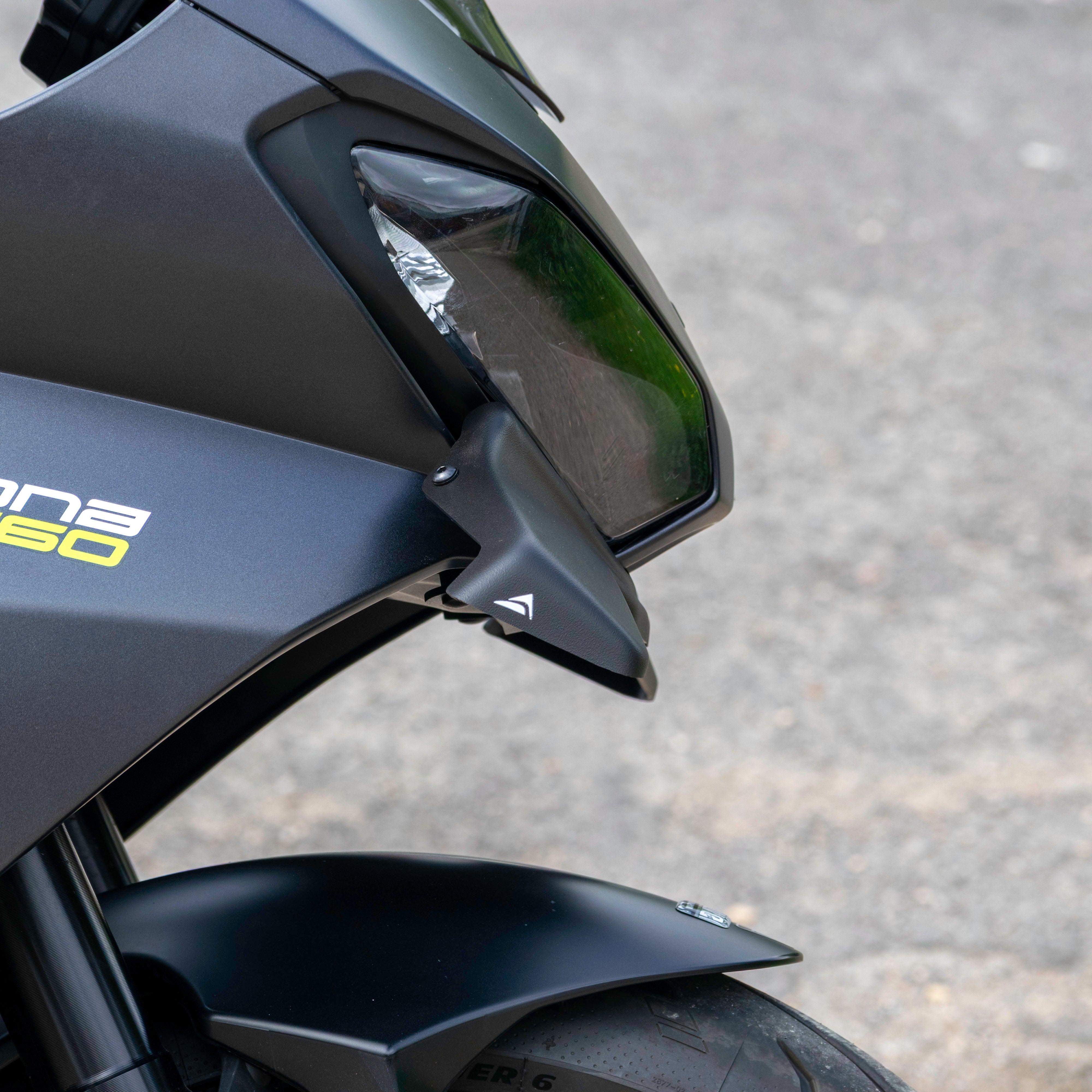 Pyramid Frontal Wing | Matte Black | Triumph Daytona 660 2024>Current - Shop name