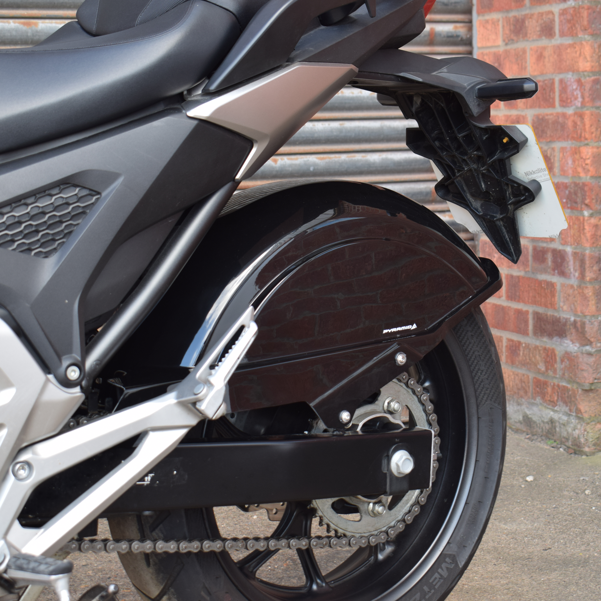 Pyramid Full Rear Hugger | Gloss Black | Honda NC 700 S 2012>Currentย -ย Shop name