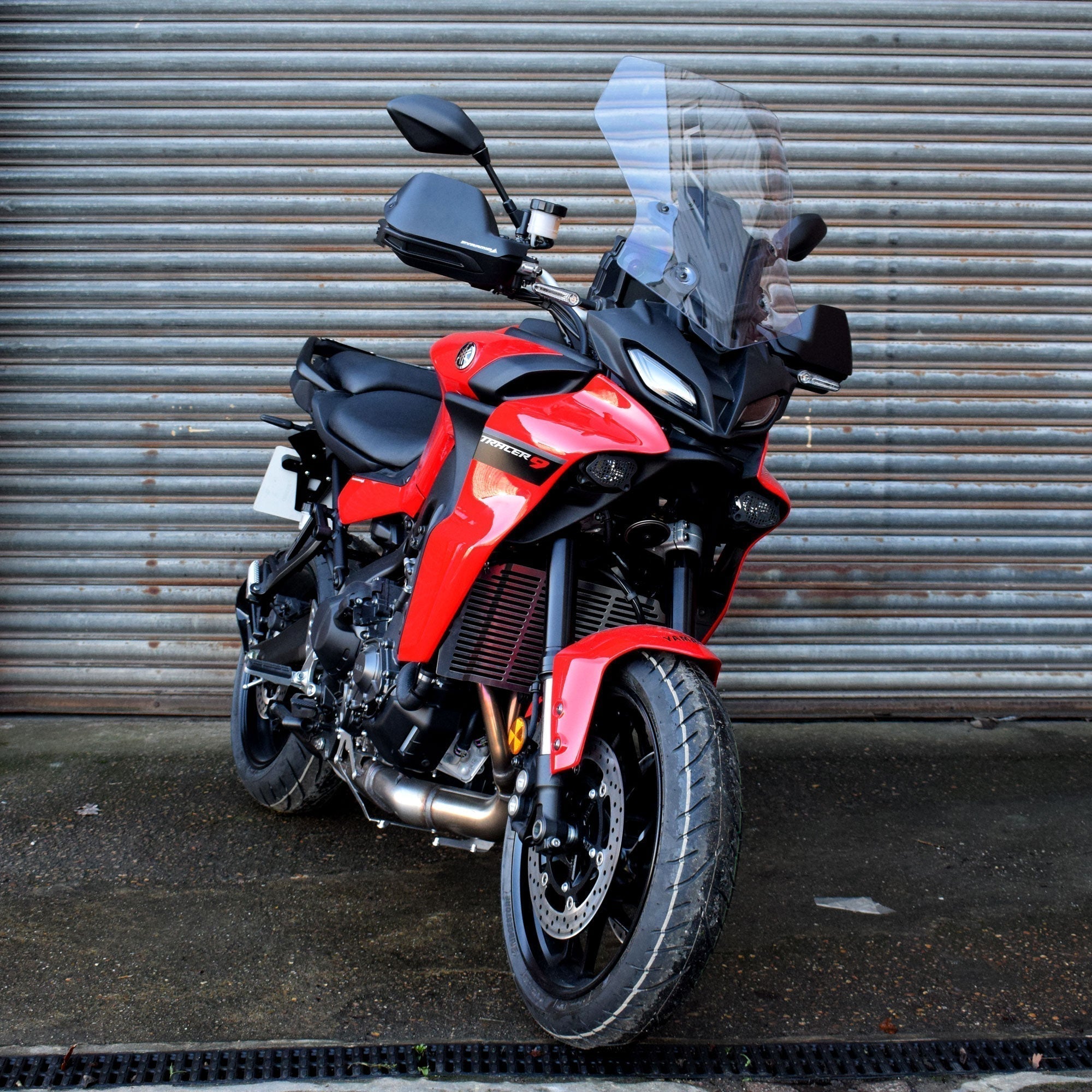 Pyramid Handguard Extensions | Matte Black | Yamaha Tracer 9 GT/GT+ 2021>Current - Pyramid Motorcycle Accessories