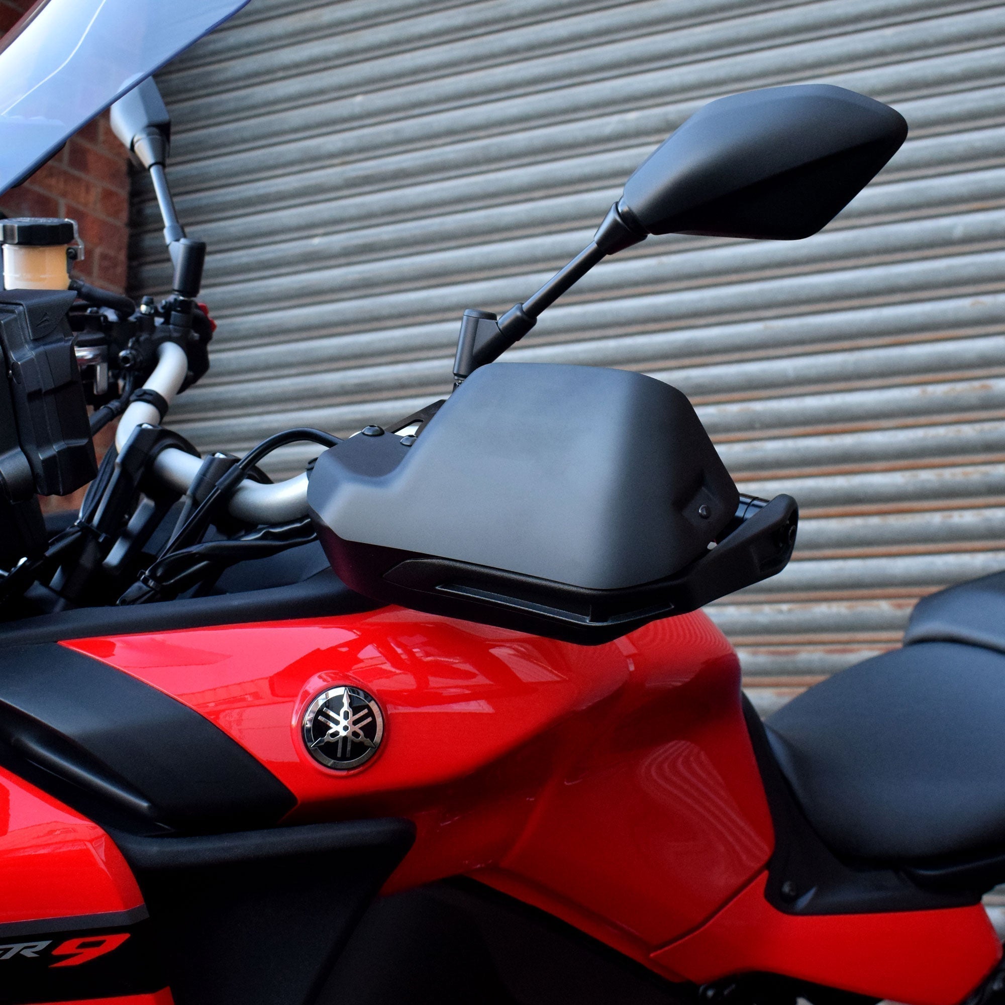 Pyramid Handguard Extensions | Matte Black | Yamaha Tracer 9 GT/GT+ 2021>Current - Pyramid Motorcycle Accessories