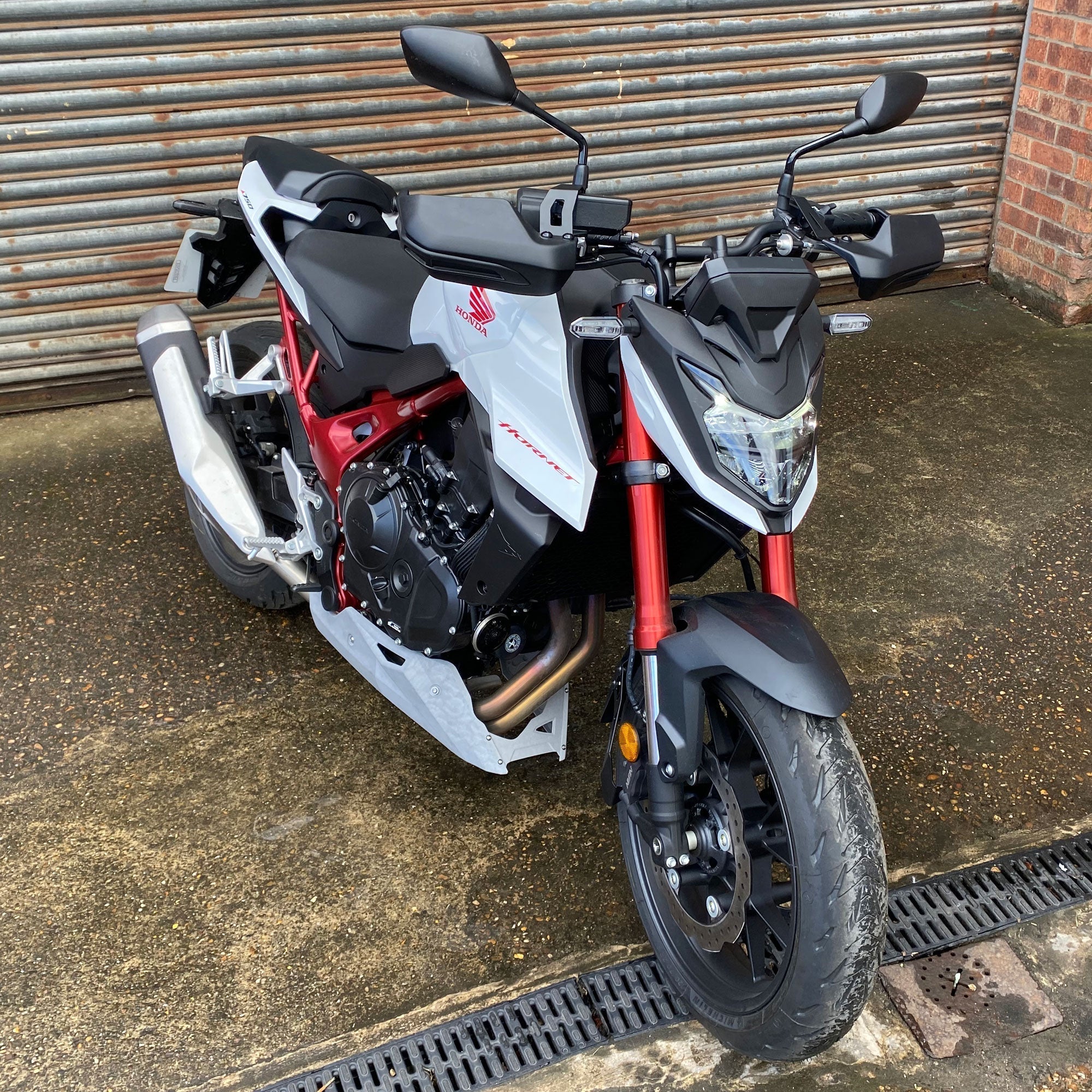 Pyramid Handguards | Matte Black | Honda CB750 Hornet 2023>2025 - Shop name