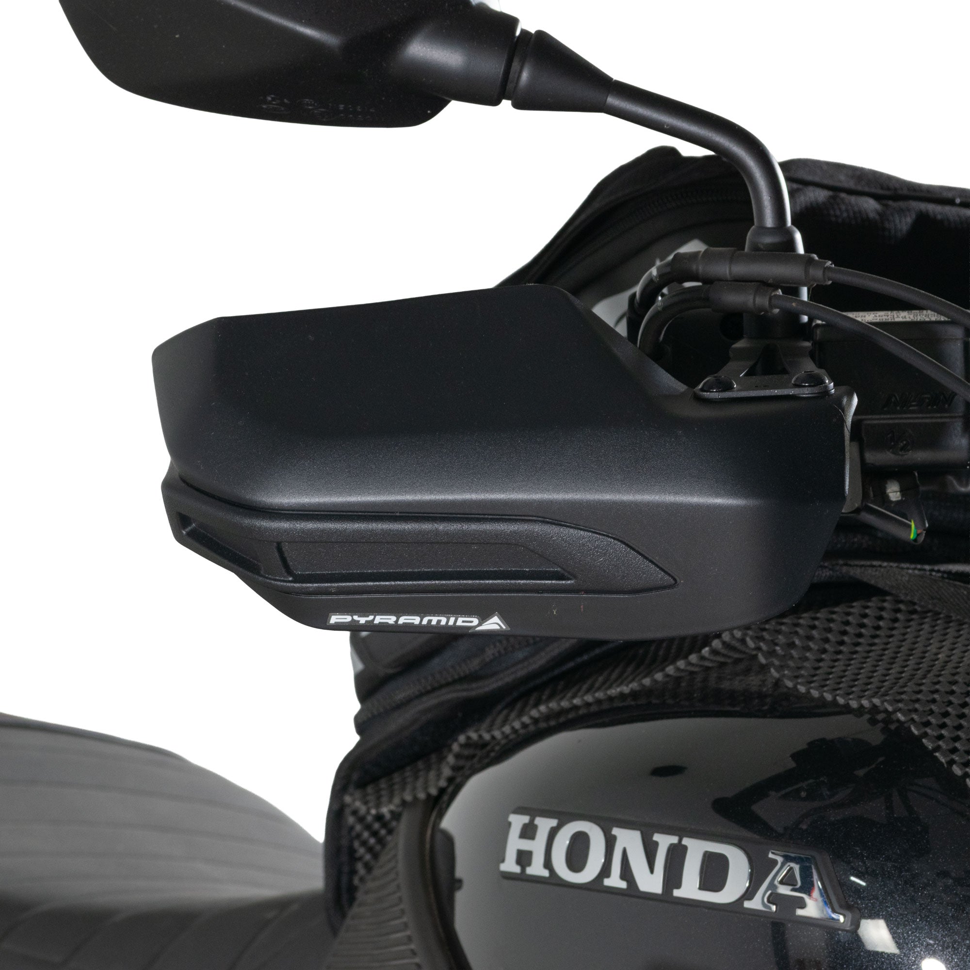 Pyramid Handguards | Matte Black | Honda GB350S 2025>Current - Pyramid Motorcycle Accessories