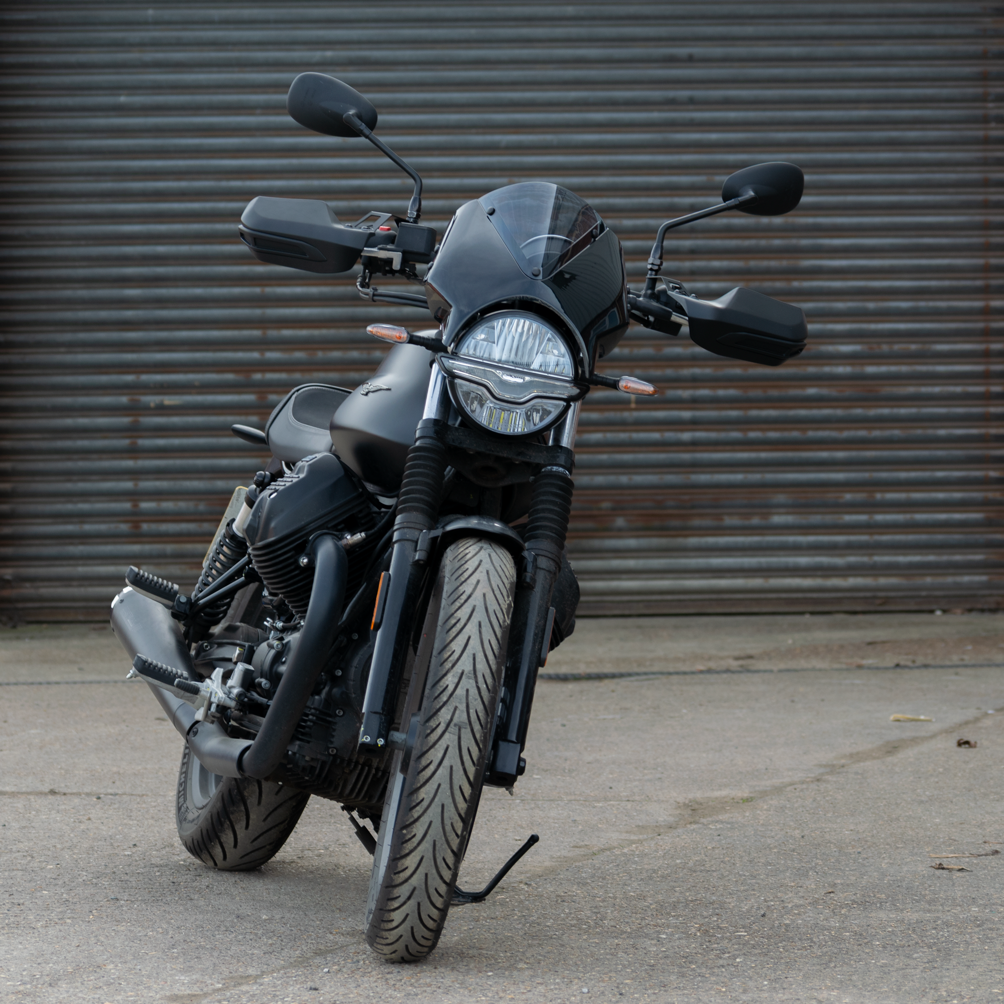 Pyramid Handguards | Matte Black | Moto Guzzi V7 Stone 2021>Current - Shop name